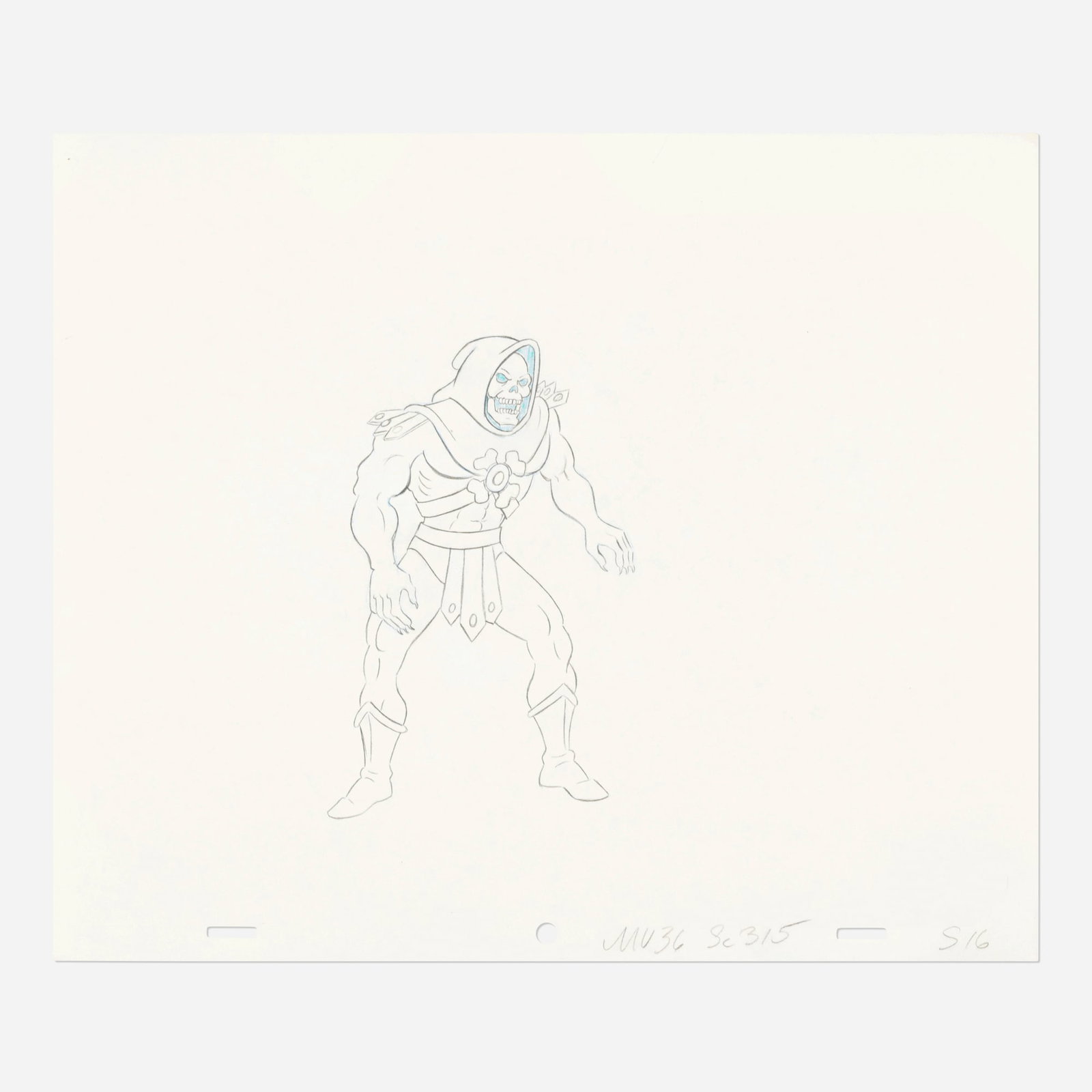 Masters of the Universe Animation (Skeletor) Original Art: Masters of the Universe Animation (Skeletor) Original Art 12.438 w x 10.438 l in (32 x 27 cm) Condition Notes: Art is in overall excellent condition This work will ship from Millville,