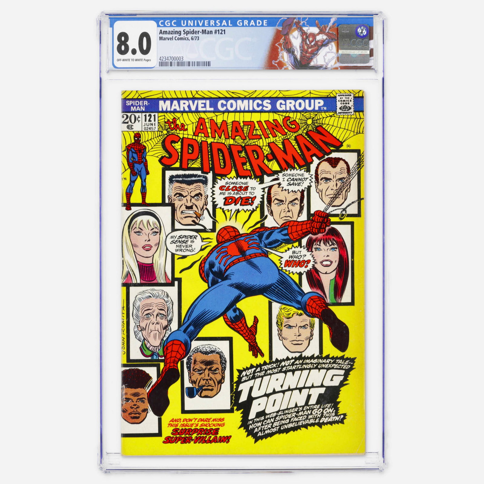 Marvel Comics Amazing Spider-Man #121 CGC 8.0 (1 of 2)
