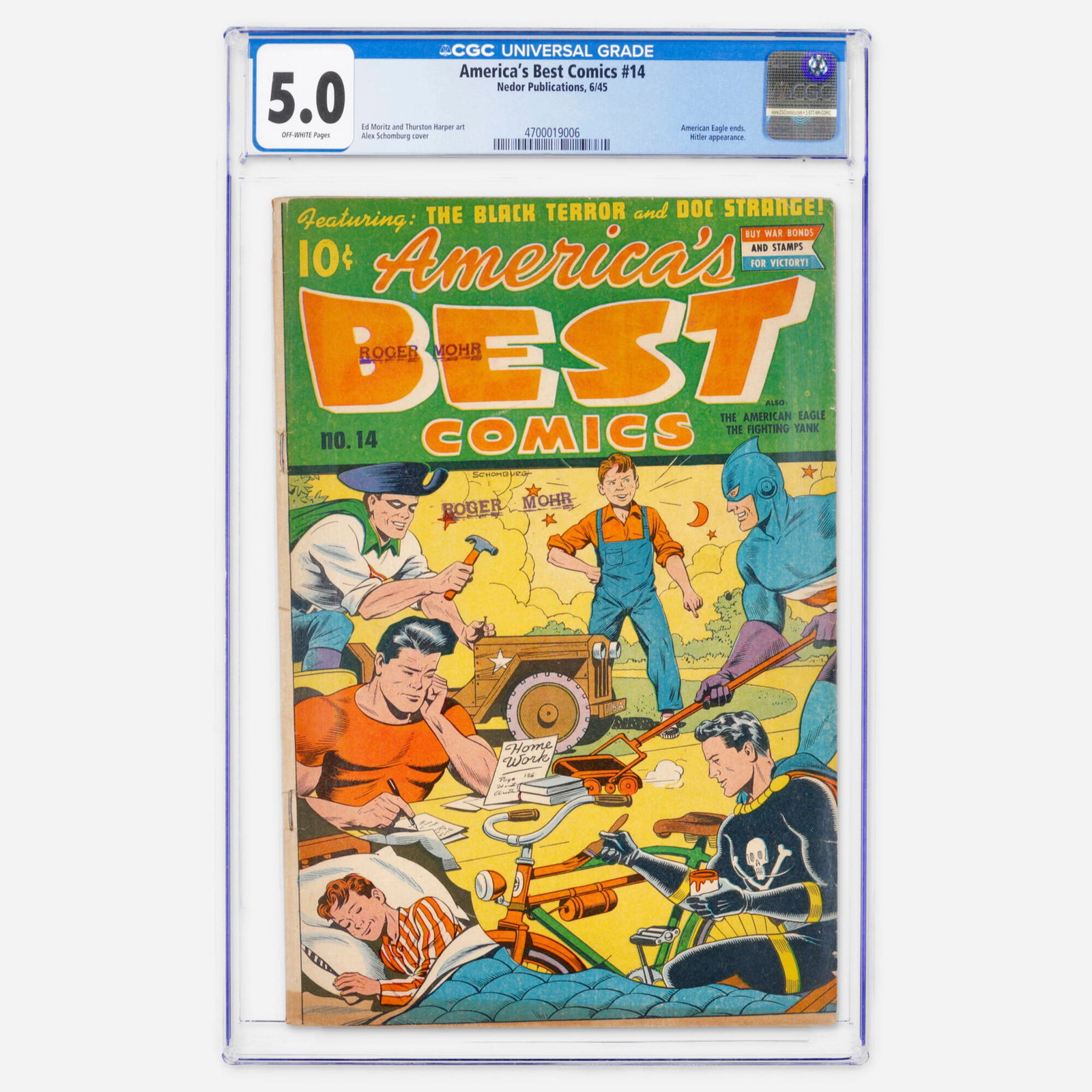 Nedor Publications America's Best Comics #14 CGC 5.0 (1 of 2)