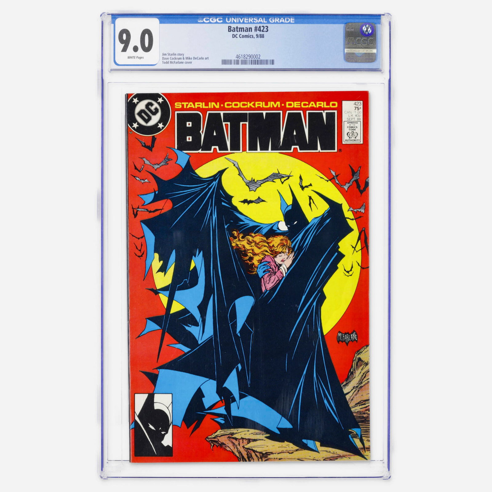 DC Comics Batman #423 CGC 9.0 (1 of 2)