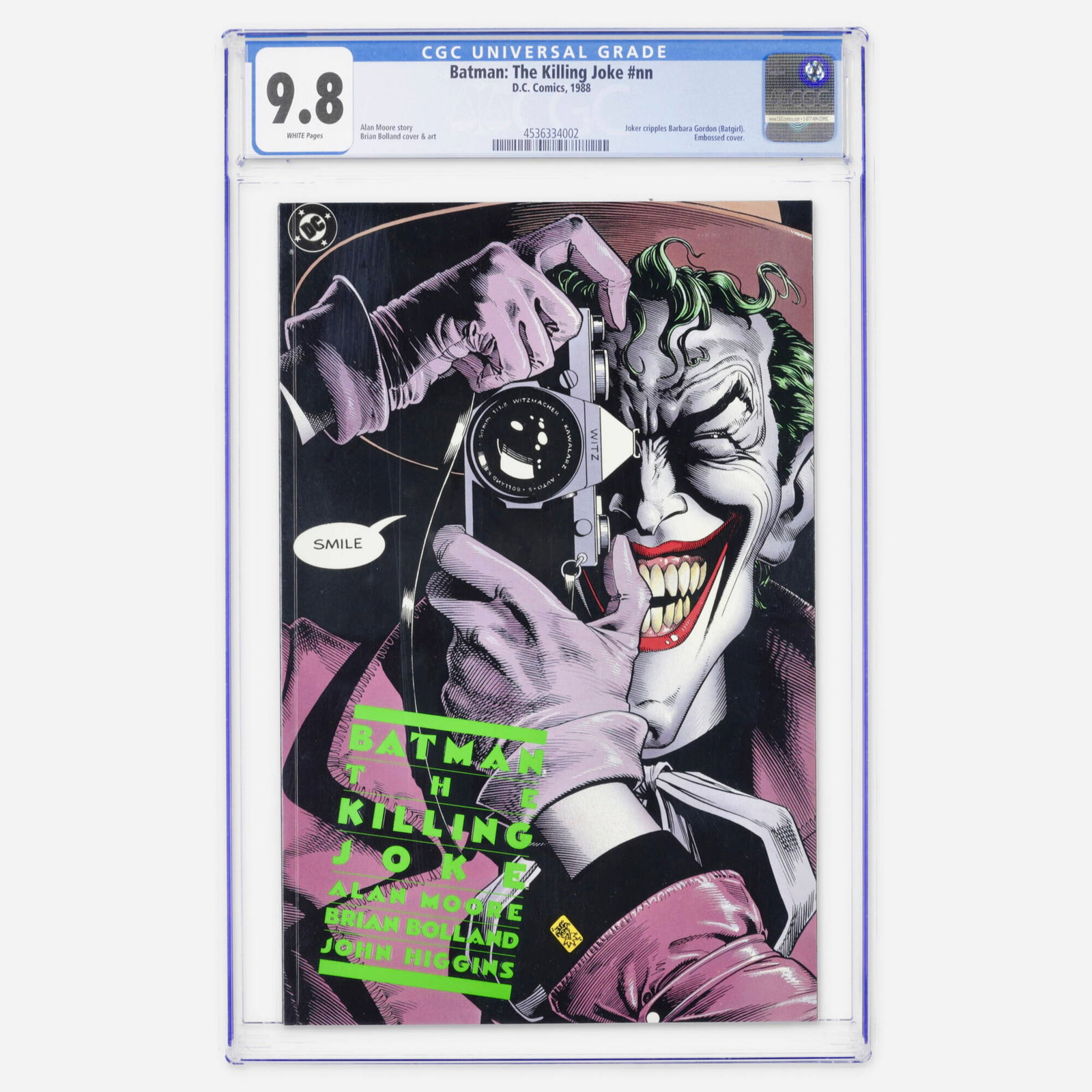 DC Comics Batman: The Killing Joke #nn CGC 9.8 (1 of 2)