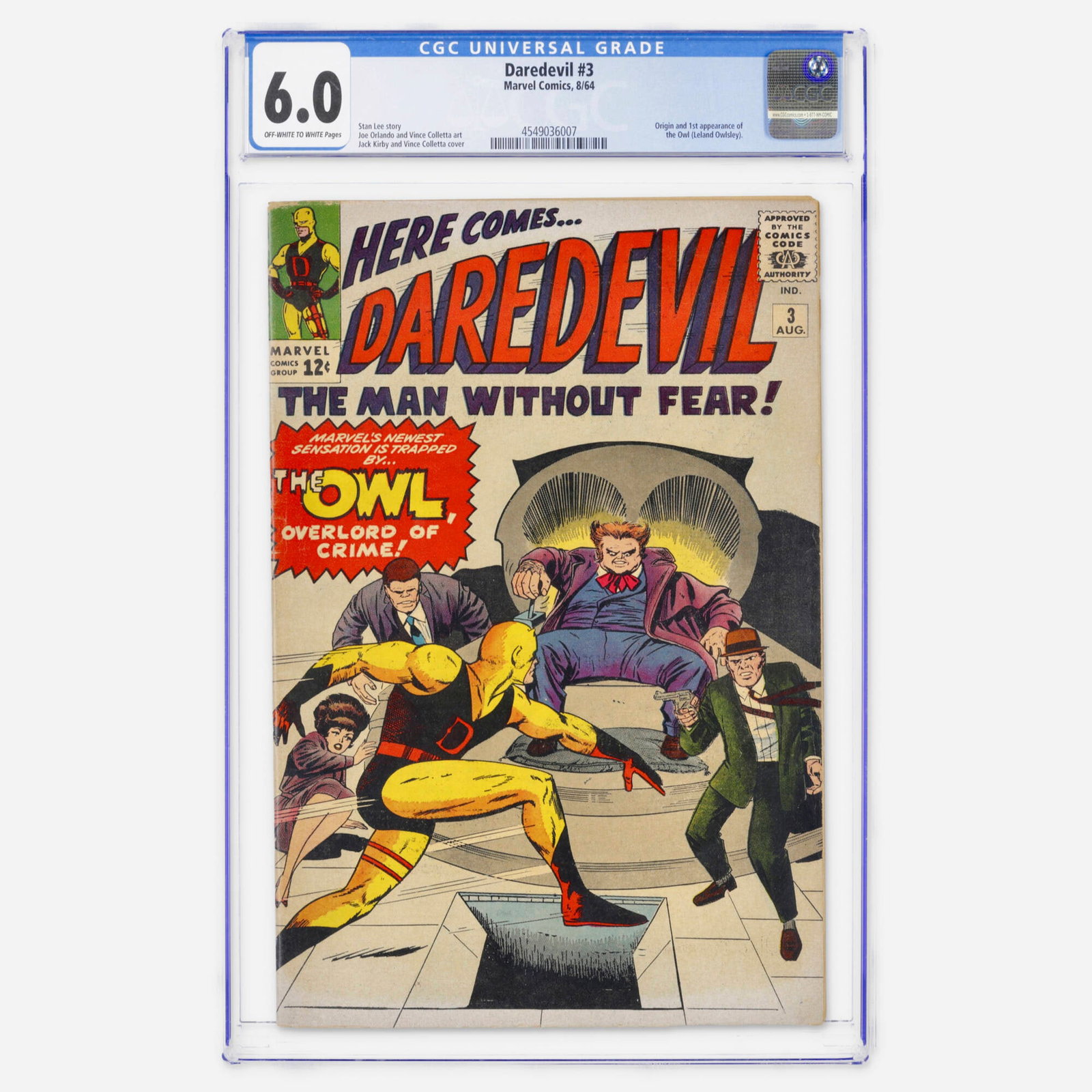 Marvel Comics Daredevil #3 CGC 6.0 (1 of 2)