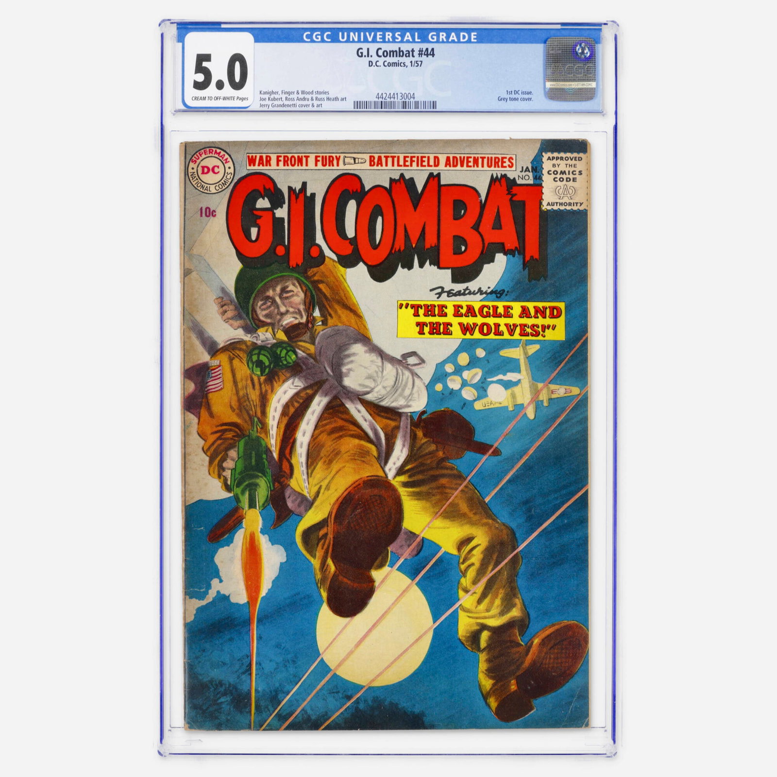 DC Comics G.I. Combat #44 CGC 5.0 (1 of 2)