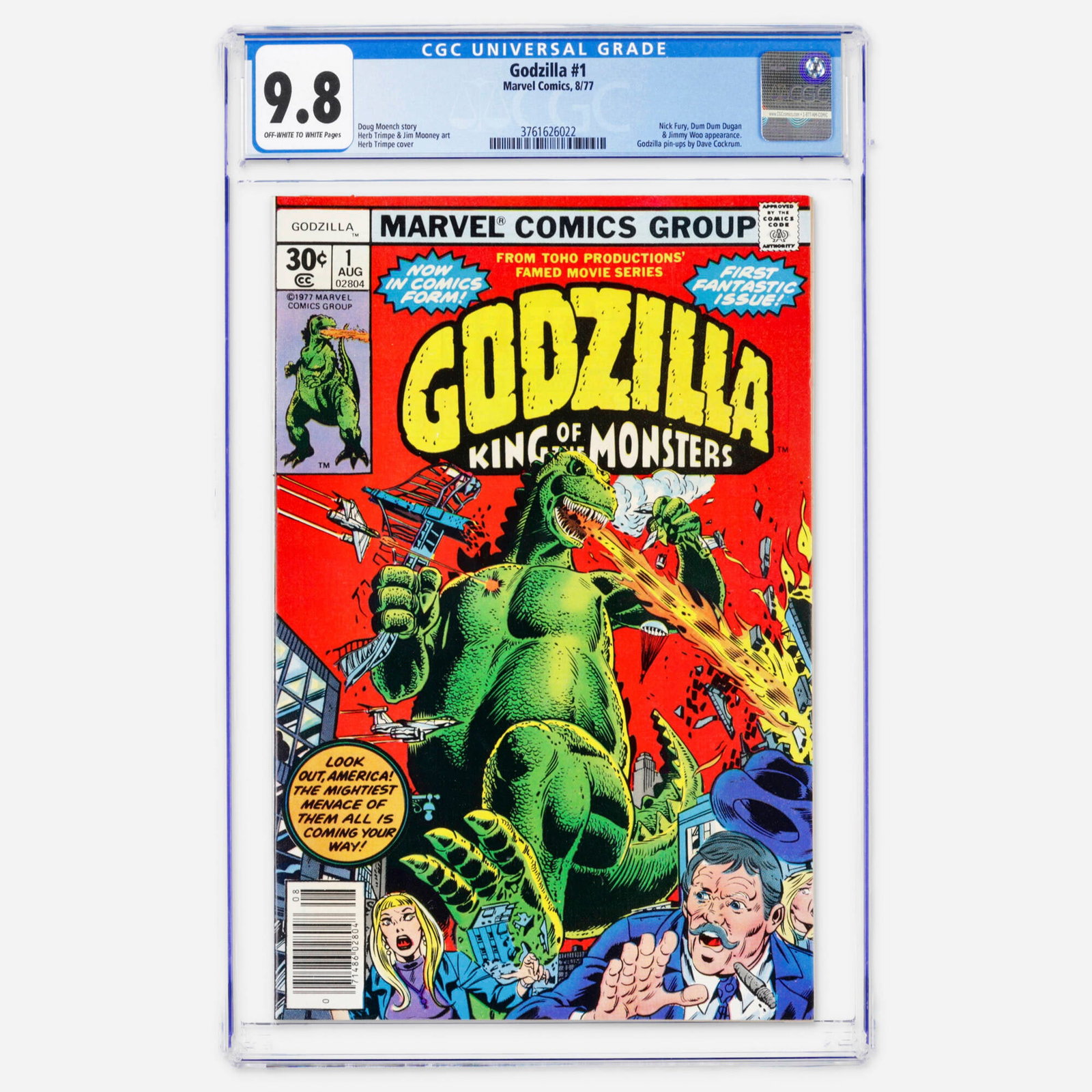 Marvel Comics Godzilla #1 CGC 9.8 (1 of 2)
