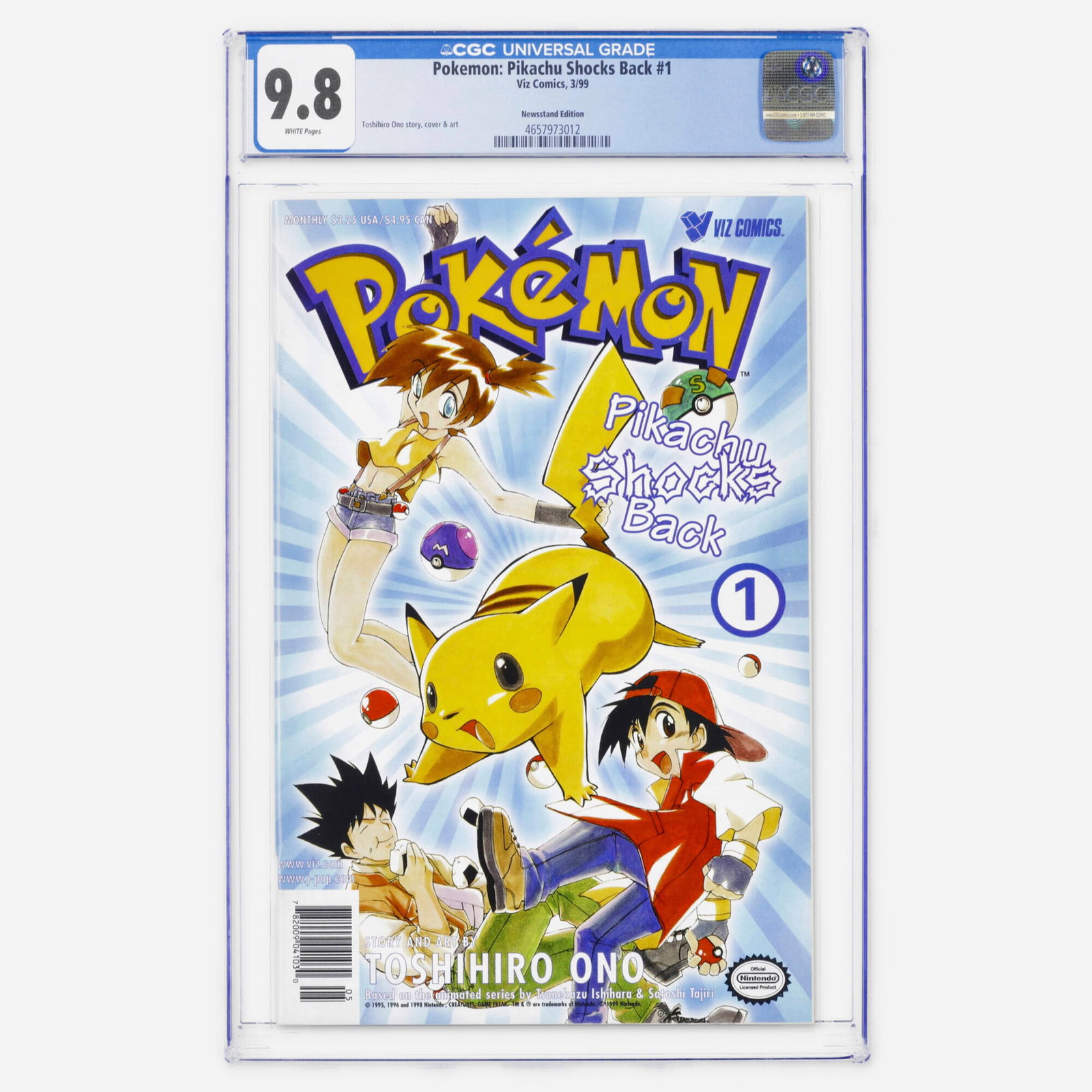 Viz Comics Pokemon: Pikachu Shocks Back #1 CGC 9.8 Newsstand (1 of 2)