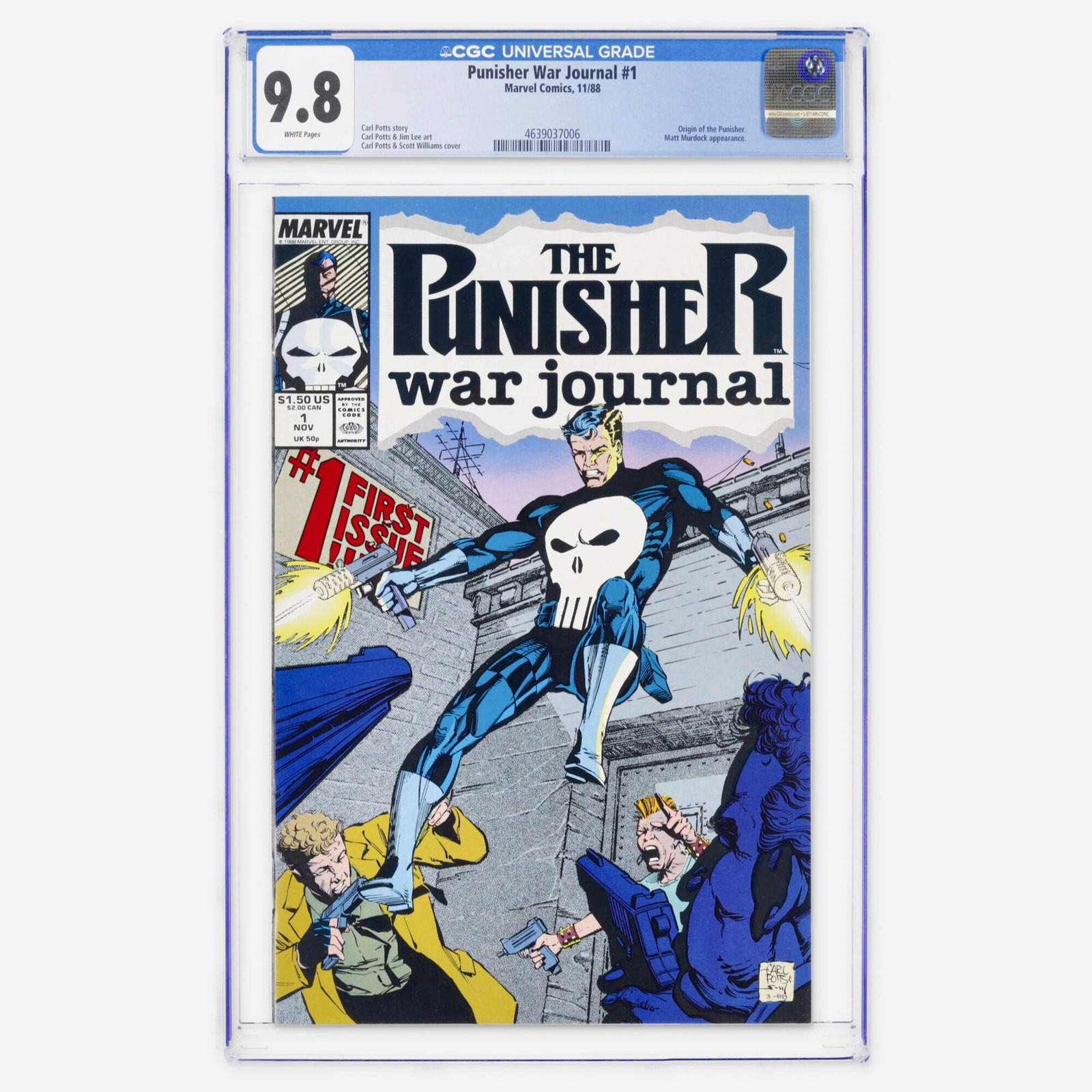 Marvel Comics Punisher War Journal #1 CGC 9.8 (1 of 2)