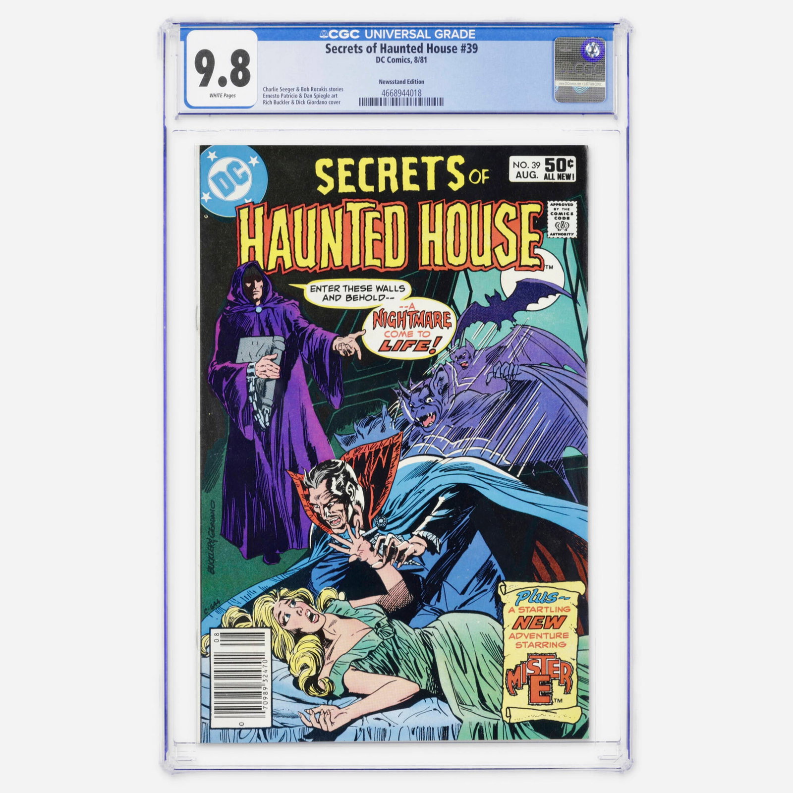 DC Comics Secrets of Haunted House #39 CGC 9.8 Newsstand (1 of 2)