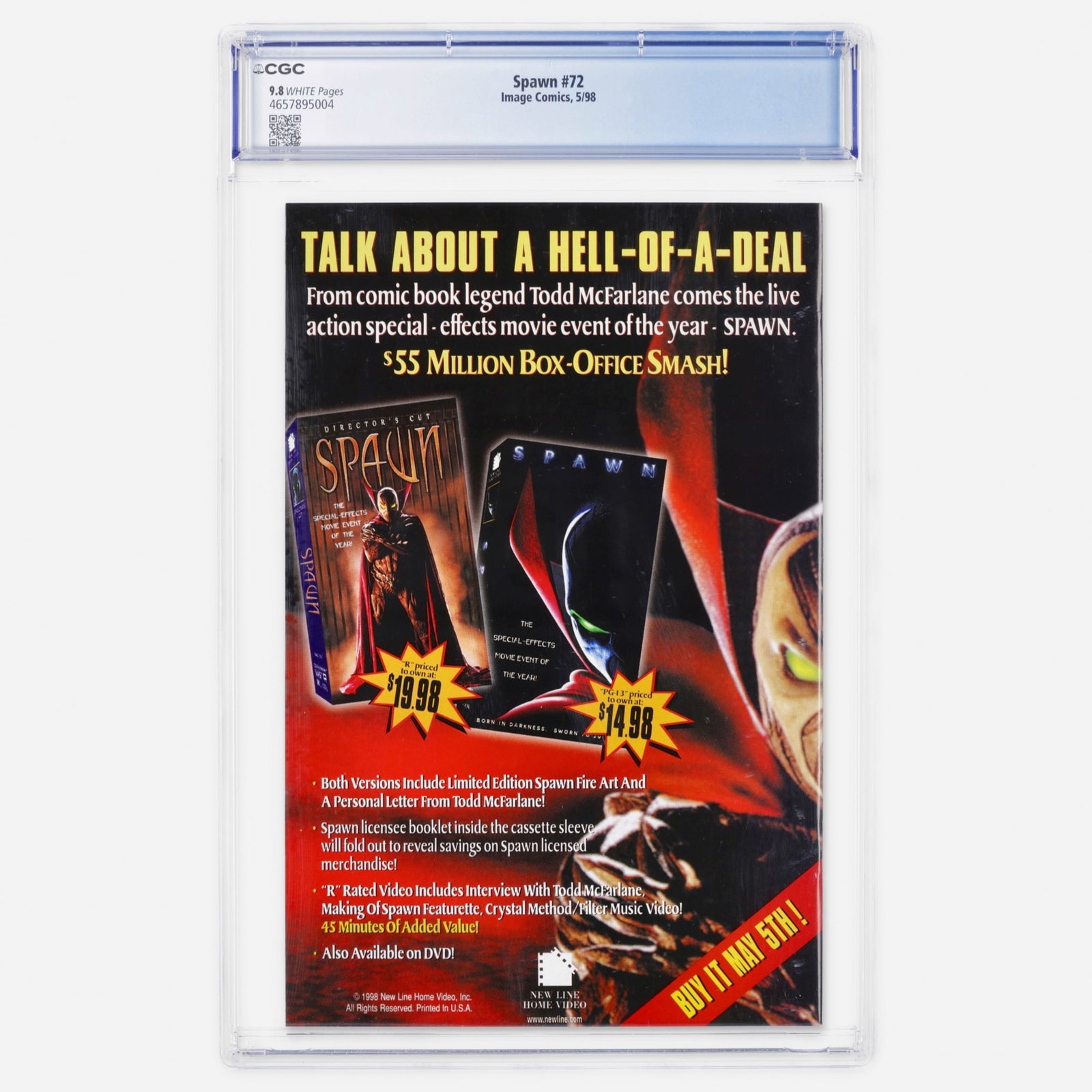 Image Comics Spawn #72 CGC 9.8 - 2