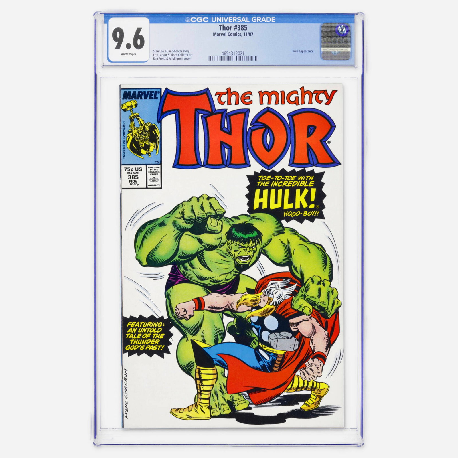 Marvel Comics Thor #385 CGC 9.6 (1 of 2)
