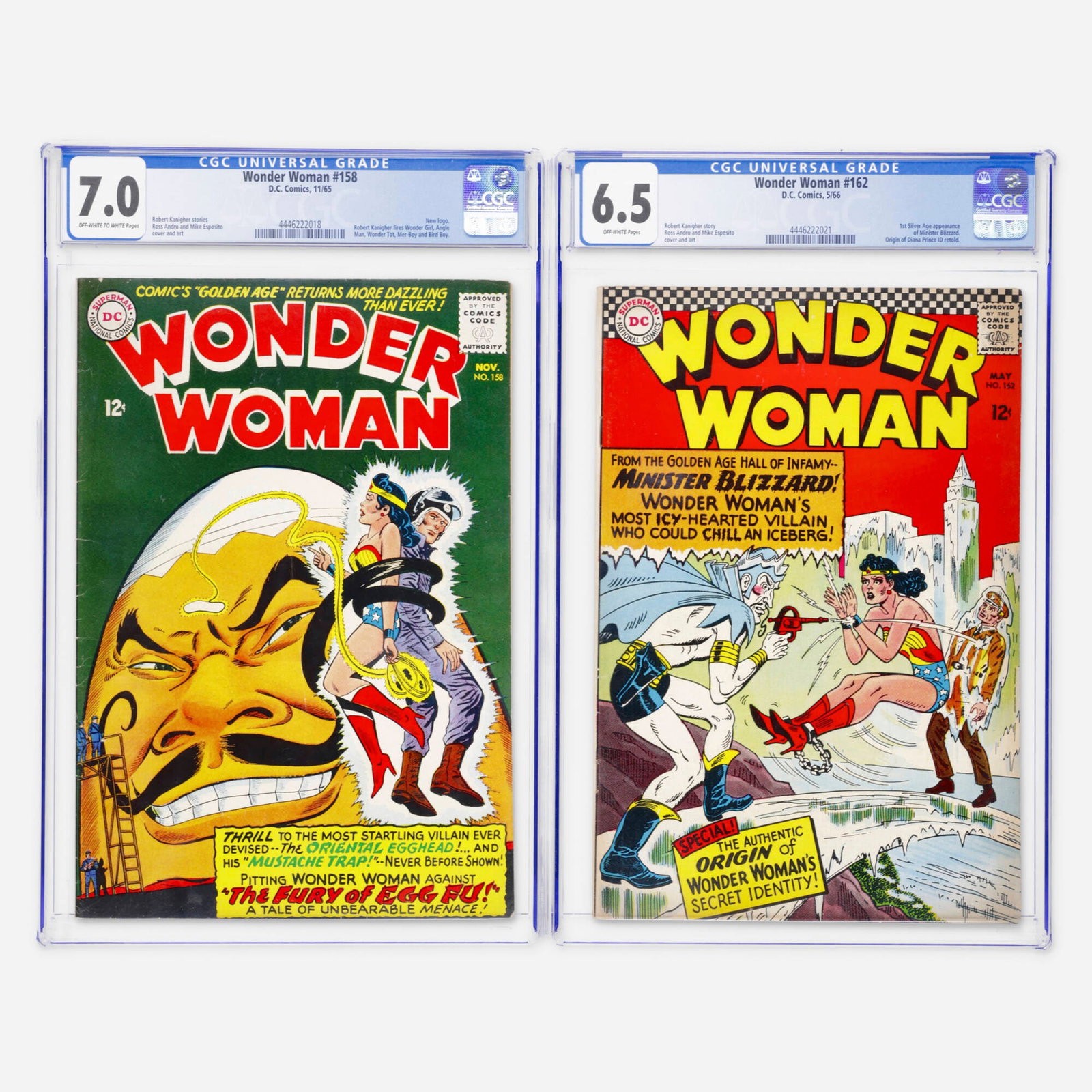 2 DC Comics Wonder Woman #158 and #162 CGC Group (1 of 2)