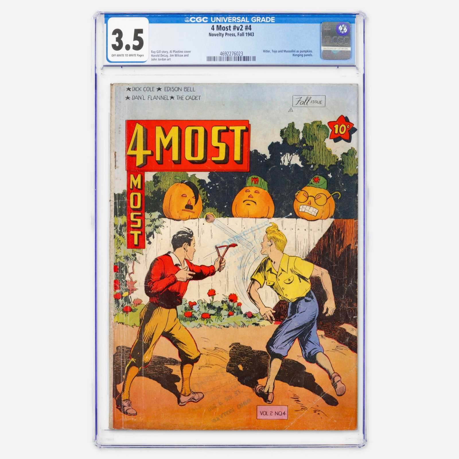 Novelty Press 4 Most #v2 #4 CGC 3.5 (1 of 2)