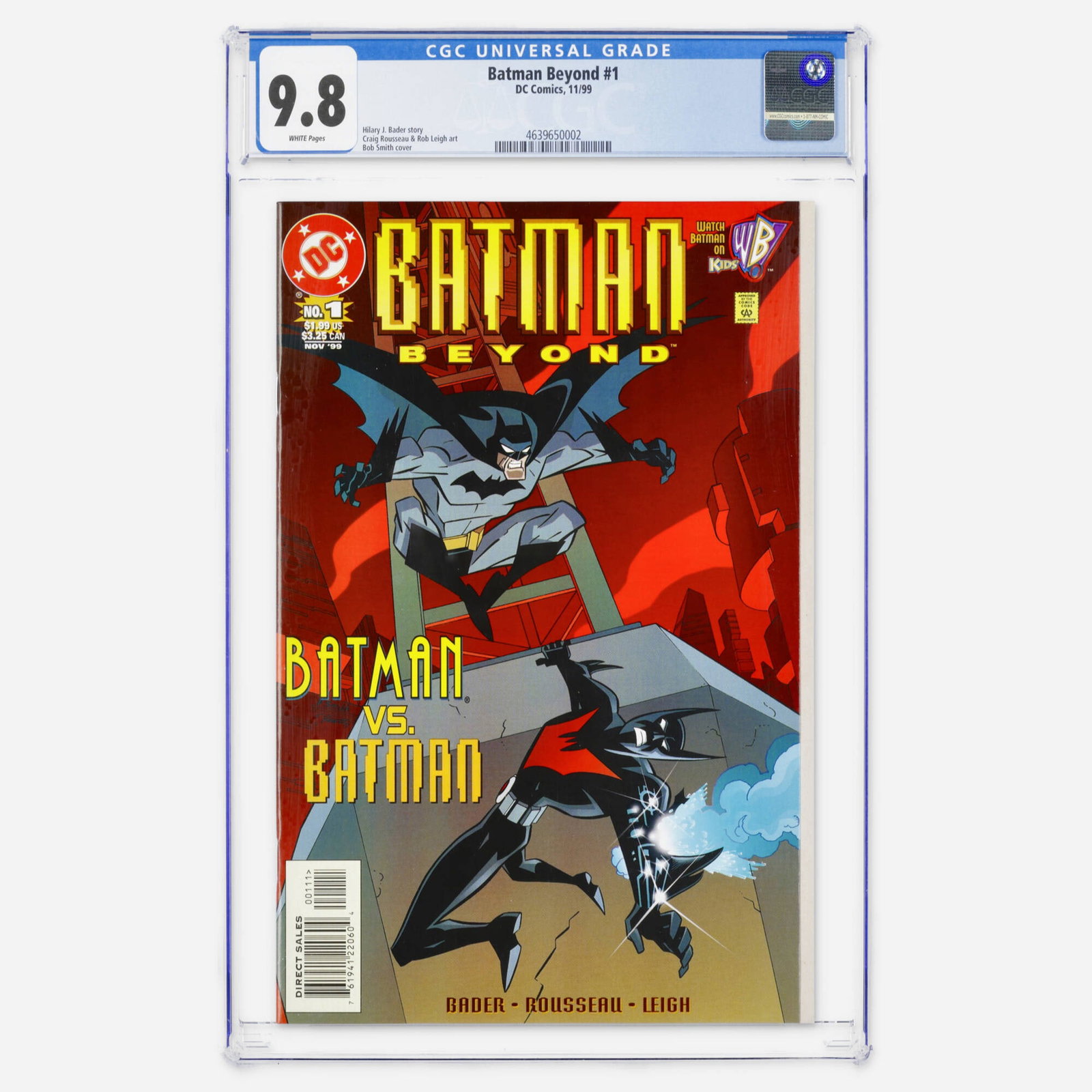DC Comics Batman Beyond Vol 2 #1 CGC 9.8 (1 of 2)