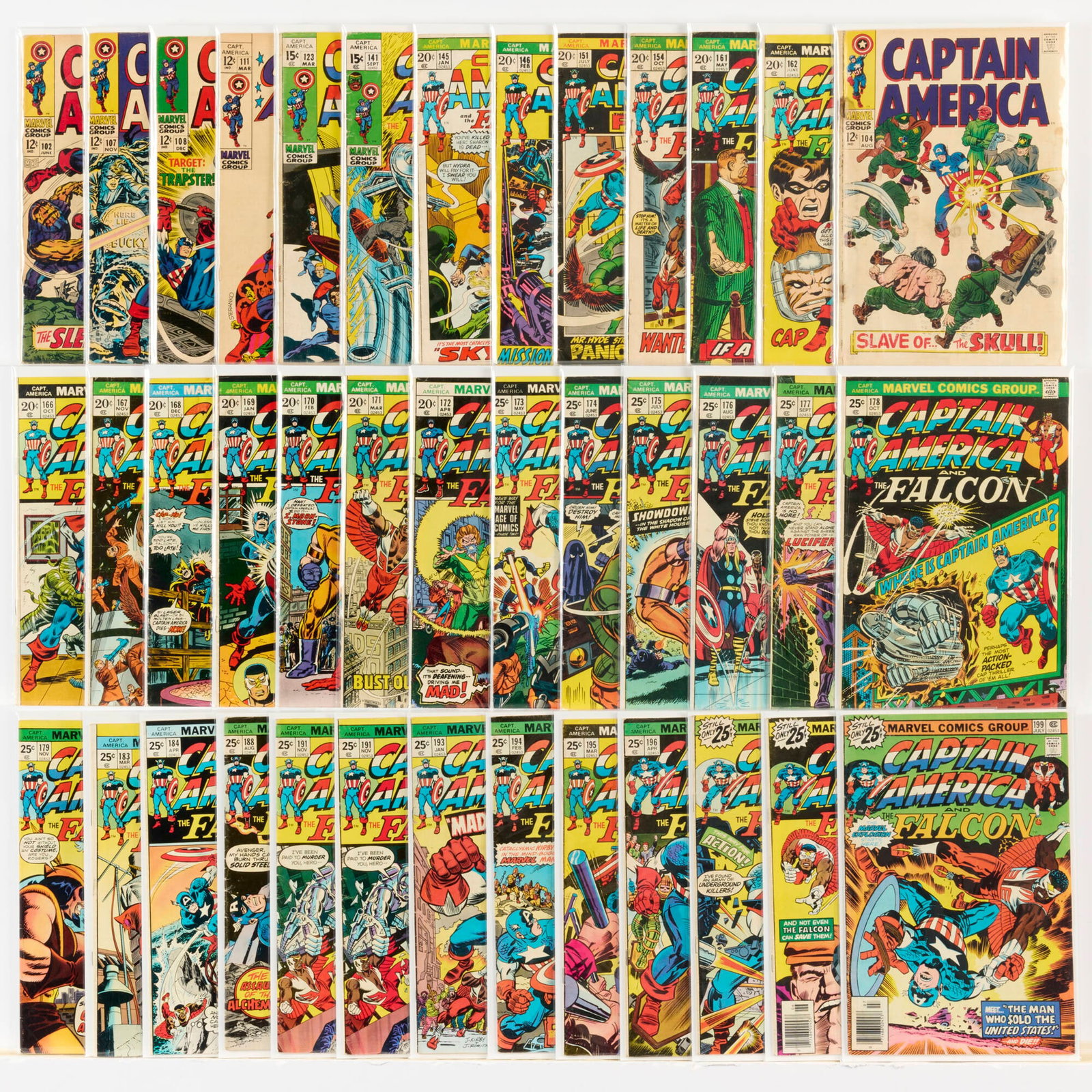 39 Marvel Comics Captain America #102-#199 Group (1 of 1)