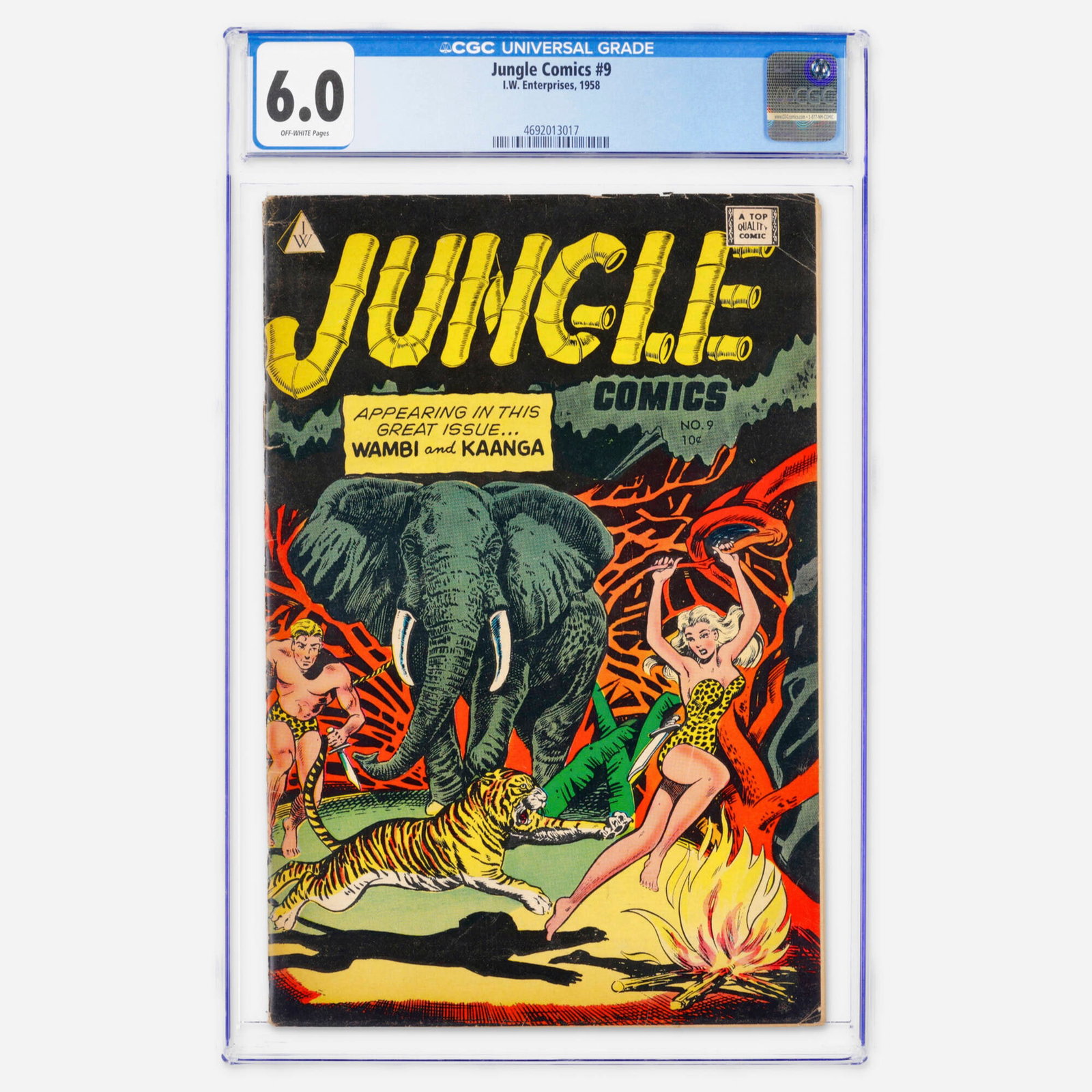 I.W. Enterprises Jungle Comics #9 CGC 6.0 (1 of 2)