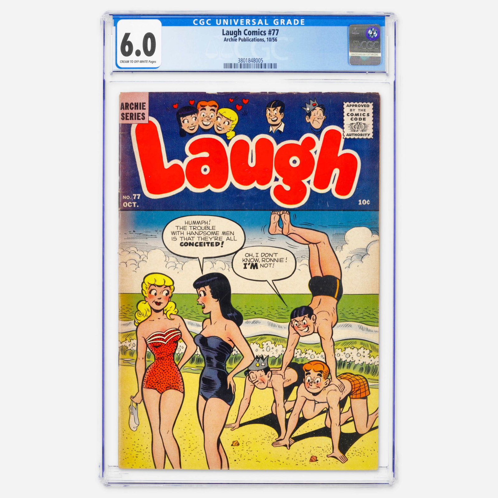 Archie Publications Laugh Comics #77 CGC 6.0 (1 of 2)