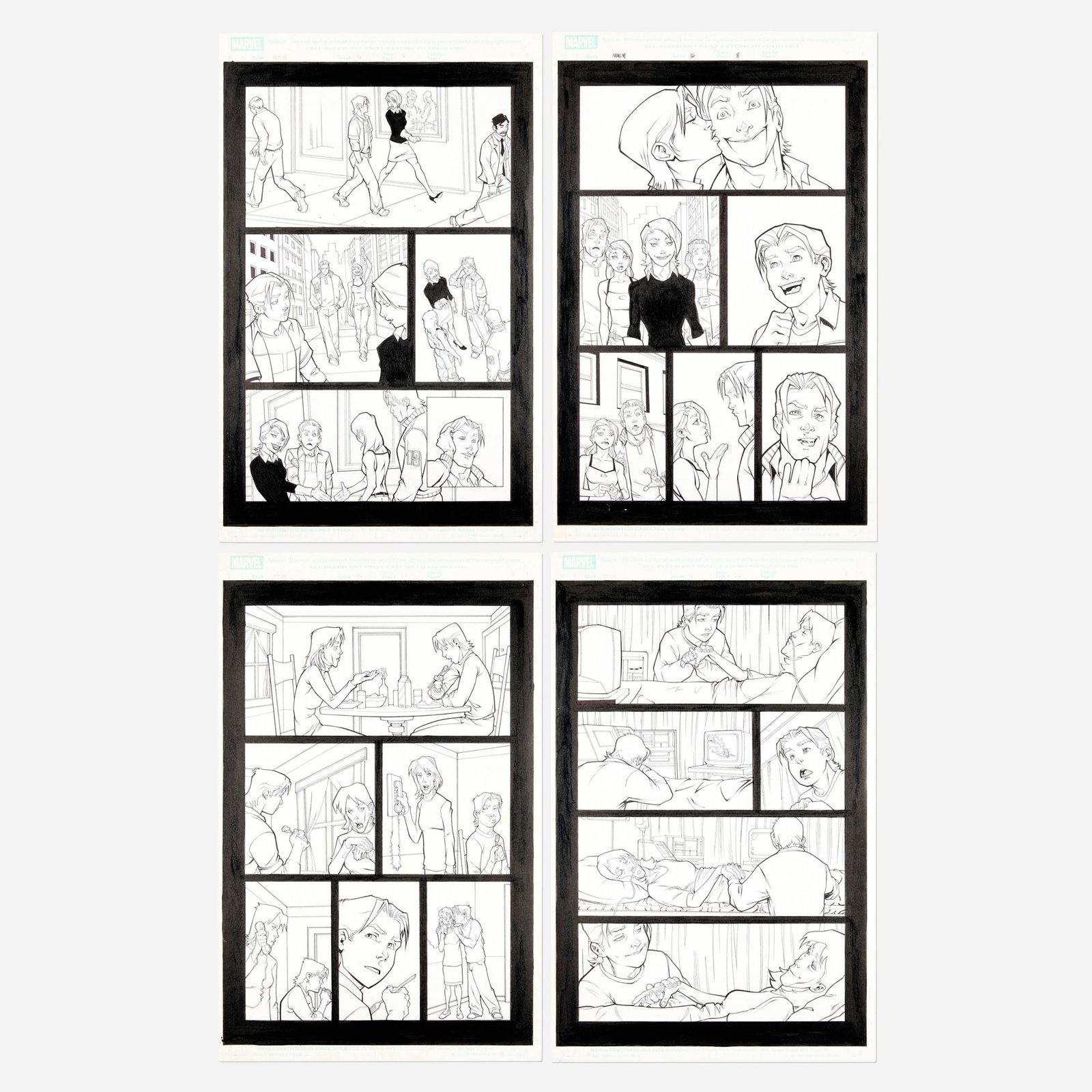 Gustavo Vazquez, Marvel Age Spider-Man #16 Story Pages 7, 8, 13, and 22 Original Art (1 of 1)
