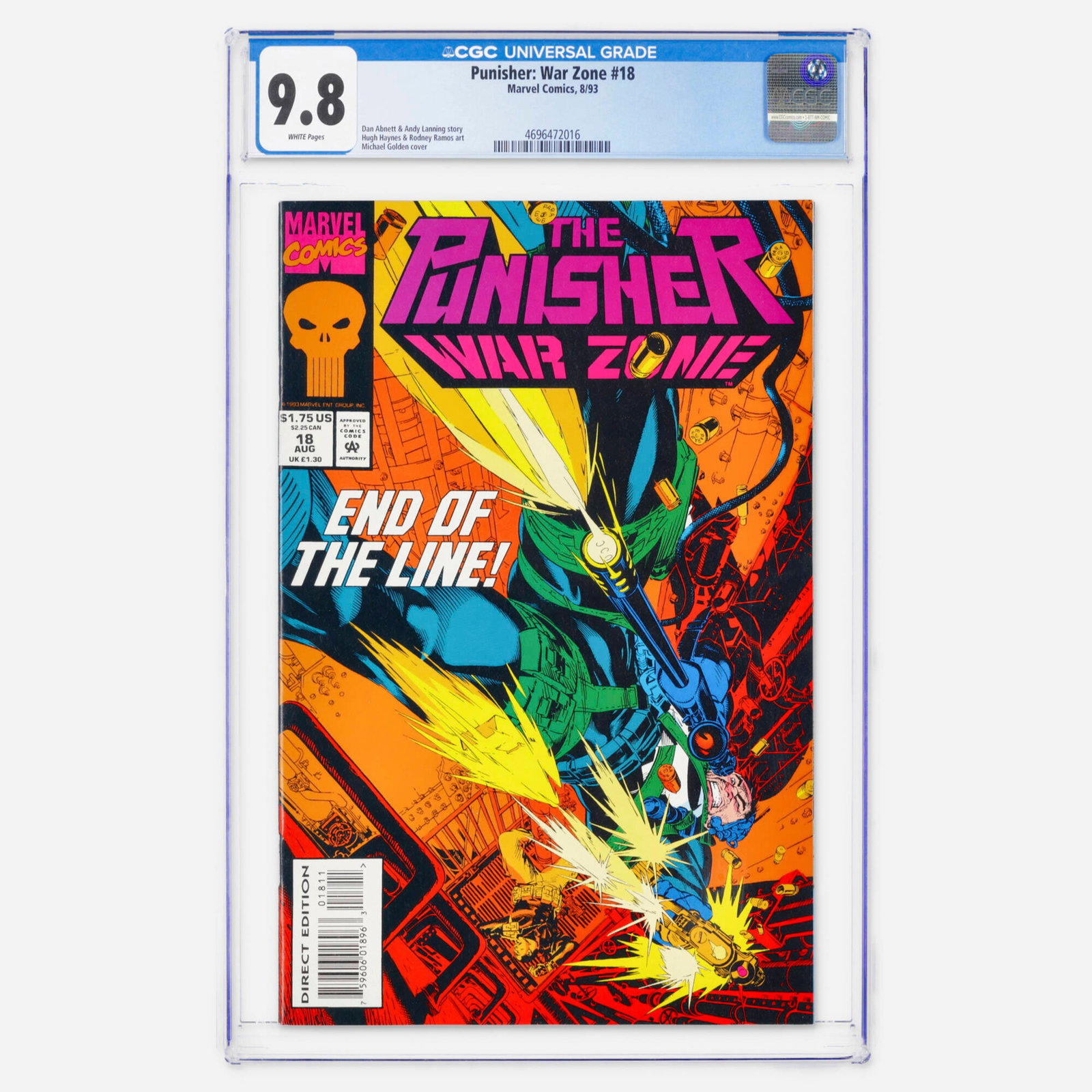 Marvel Comics Punisher: War Zone #18 CGC 9.8 (1 of 2)