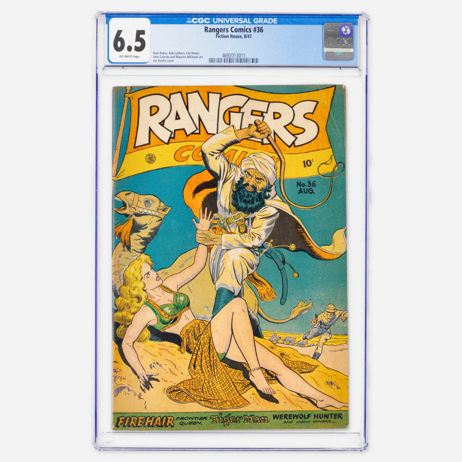Fiction House Rangers Comics #36 CGC 6.5 (1 of 2)