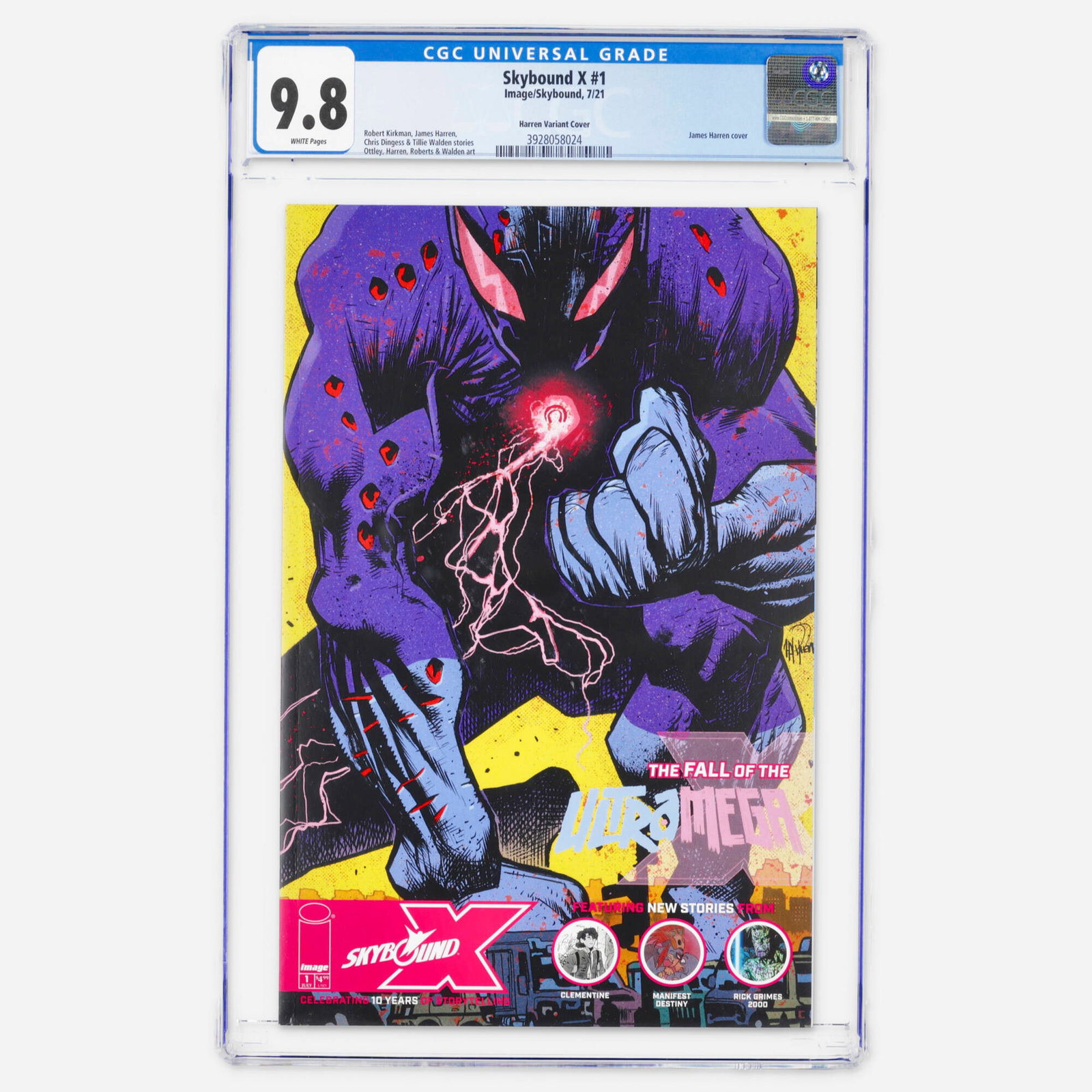 Image/Skybound Skybound X #1 CGC 9.8 Harren Variant Cover (1 of 2)