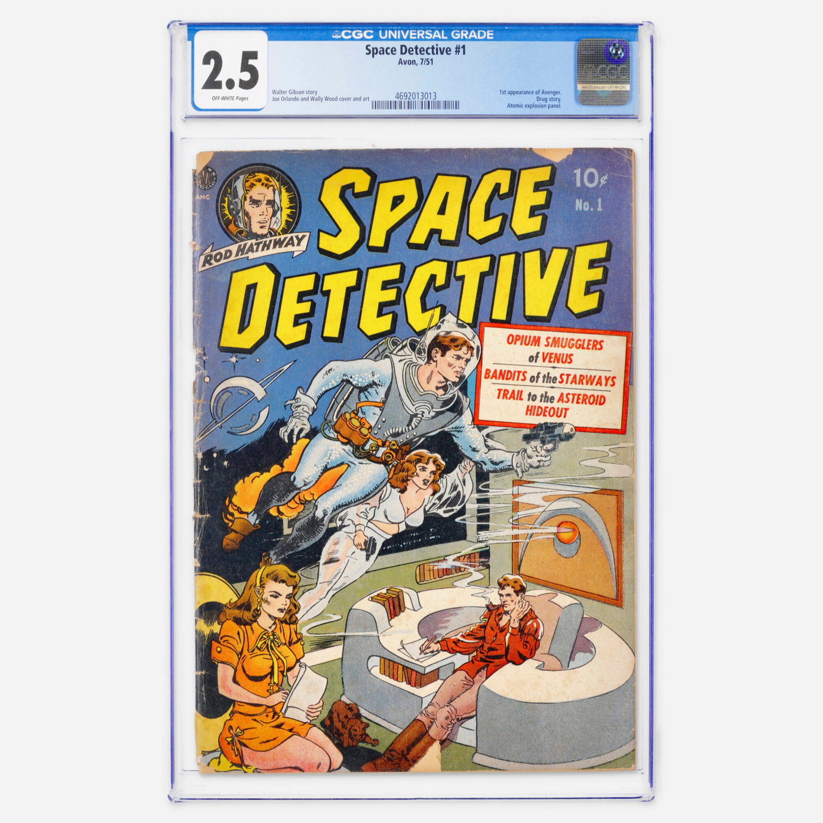 Avon Space Detective #1 CGC 2.5 (1 of 2)