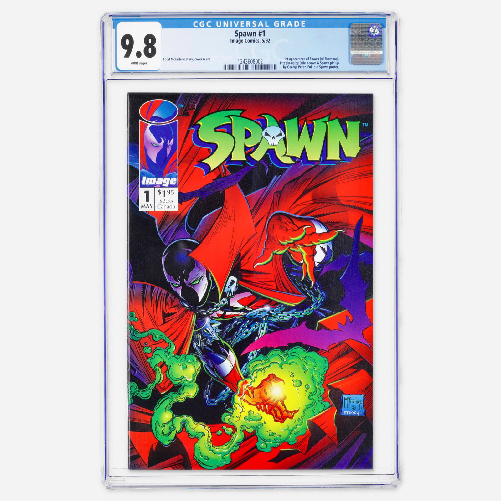 Image Comics Spawn #1 CGC 9.8 (1 of 2)