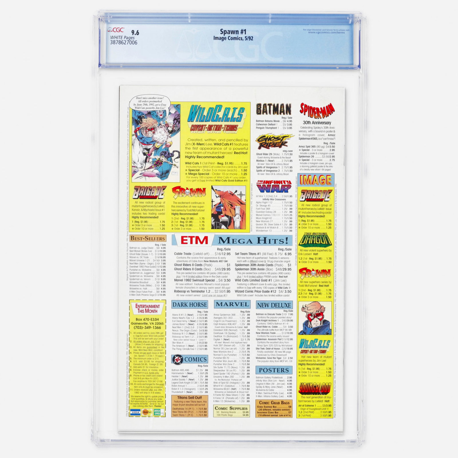 Image Comics Spawn #1 CGC 9.6 - 2