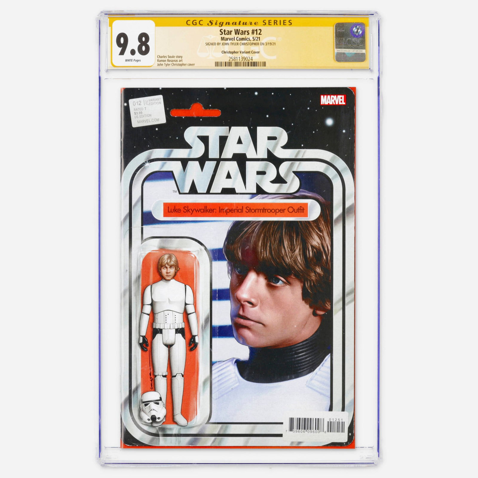 Marvel Comics Star Wars #12 CGC 9.8 Christopher Variant Cover Signature Series (1 of 2)