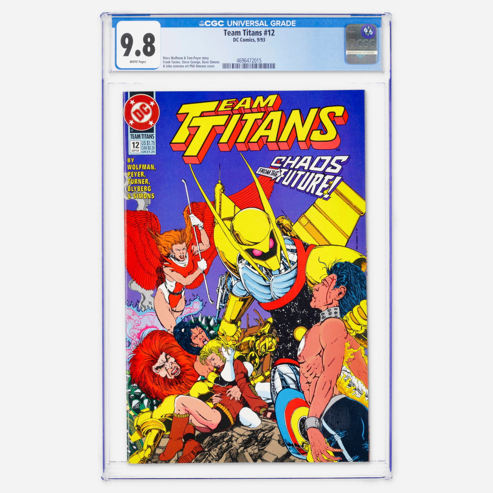 DC Comics Team Titans #12 CGC 9.8 (1 of 2)