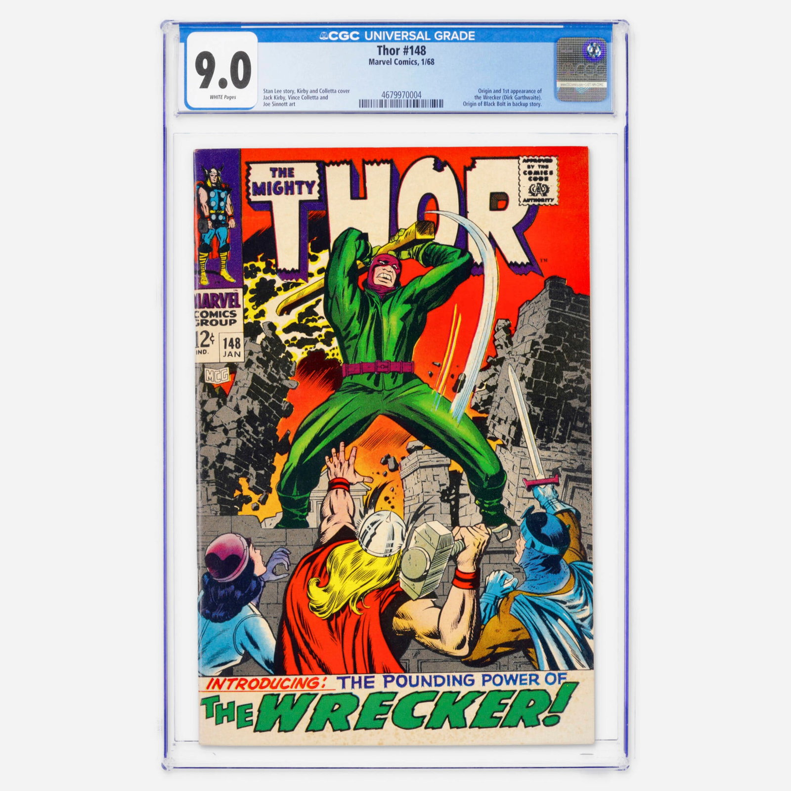 Marvel Comics Thor #148 CGC 9.0 (1 of 2)
