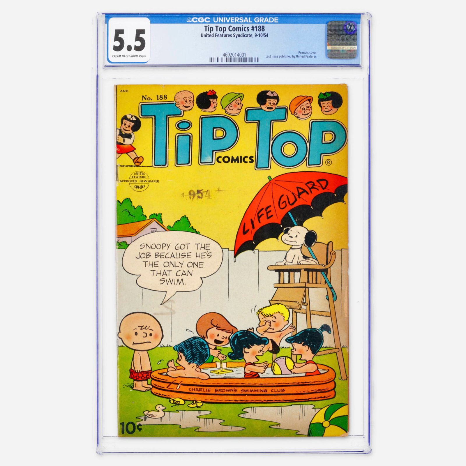 United Features Syndicate Tip Top Comics #188 CGC 5.5 (1 of 2)