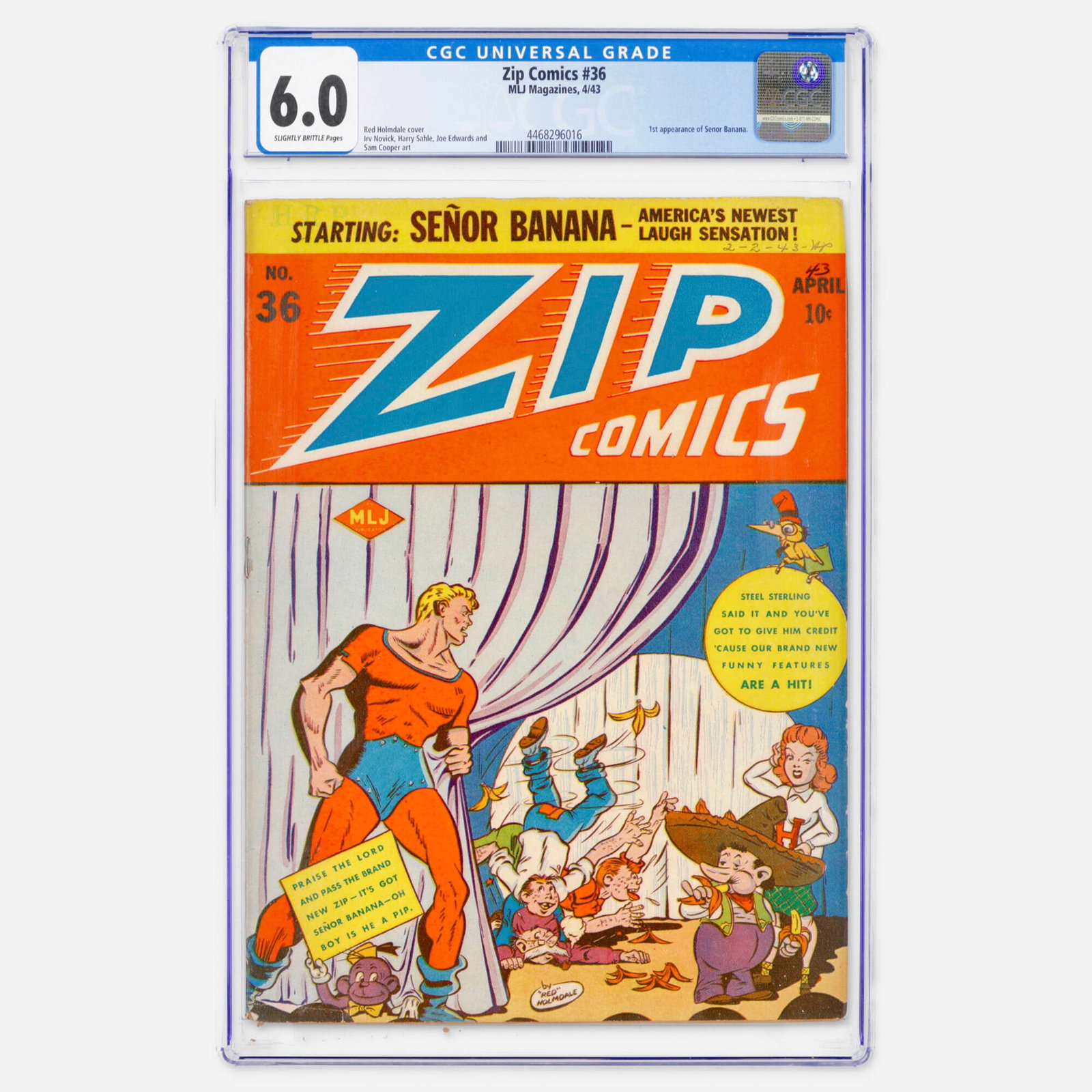 MLJ Magazines Zip Comics #36 CGC 6.0 (1 of 2)