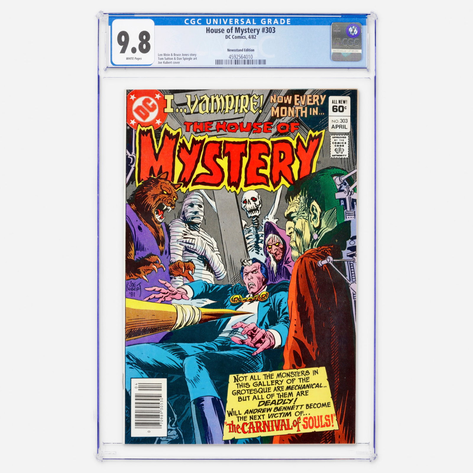 DC Comics House of Mystery #303 CGC 9.8 Newsstand (1 of 2)