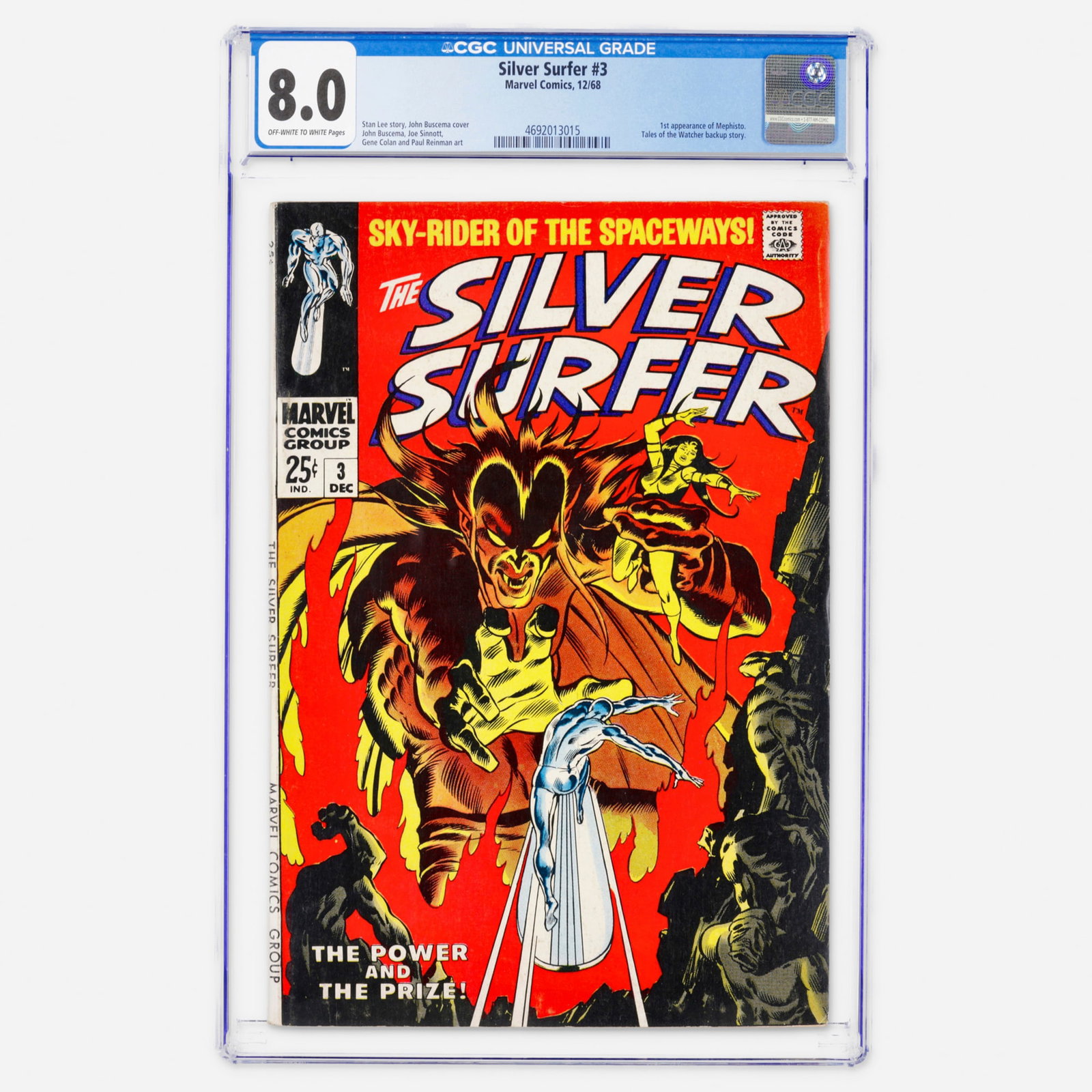 Marvel Comics Silver Surfer #3 CGC 8.0 (1 of 2)