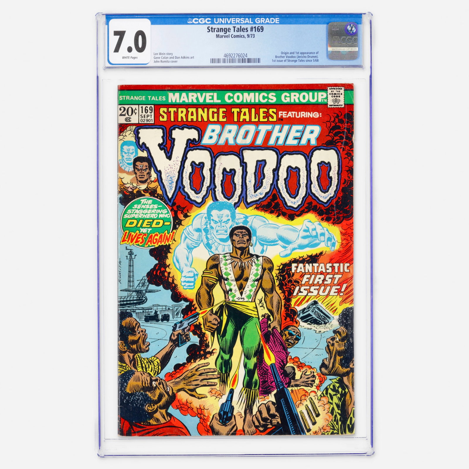 Marvel Comics Strange Tales #169 CGC 7.0 (1 of 2)