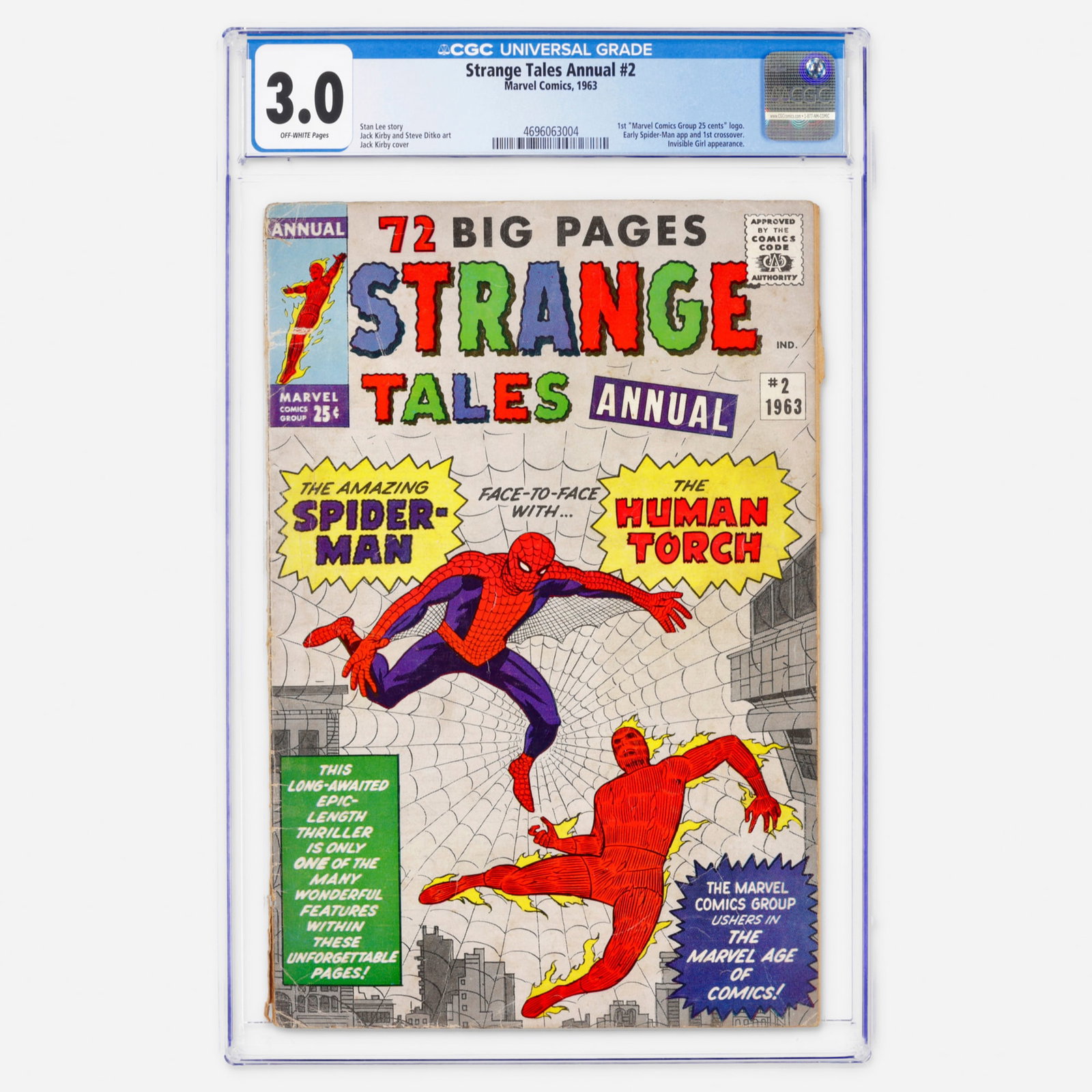 Marvel Comics Strange Tales Annual #2 CGC 3.0 (1 of 2)