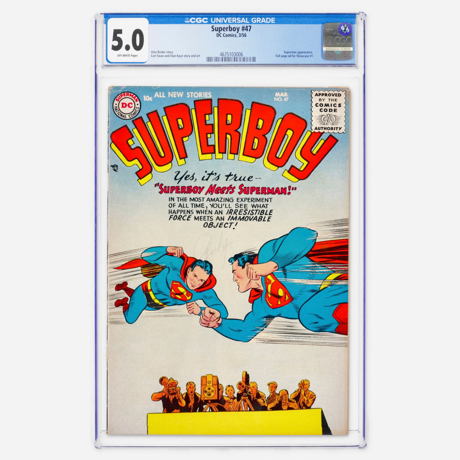 DC Comics Superboy #47 CGC 5.0 (1 of 2)