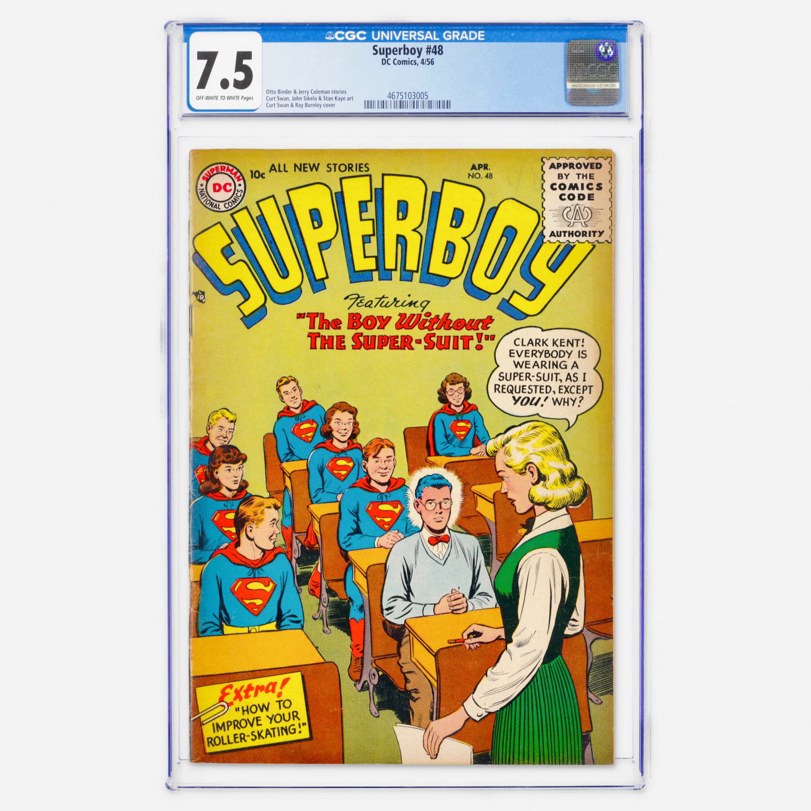 DC Comics Superboy #48 CGC 7.5 (1 of 2)