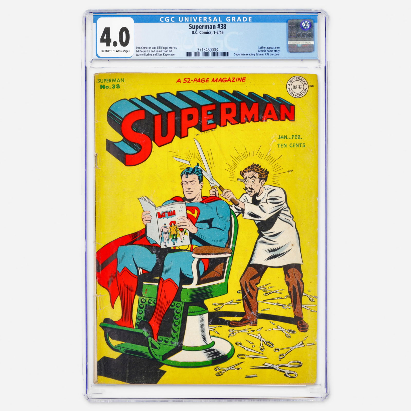 DC Comics Superman #38 CGC 4.0 (1 of 2)