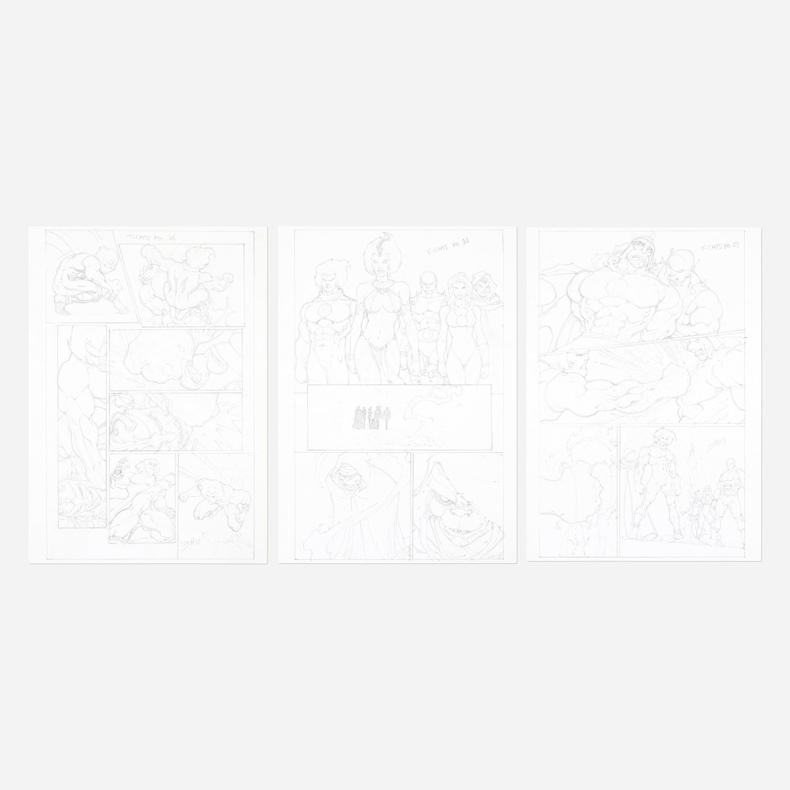 Ed Benes, Thundercats: the Return #5 Story Pages 16, 19, and 21 Original Art (1 of 1)