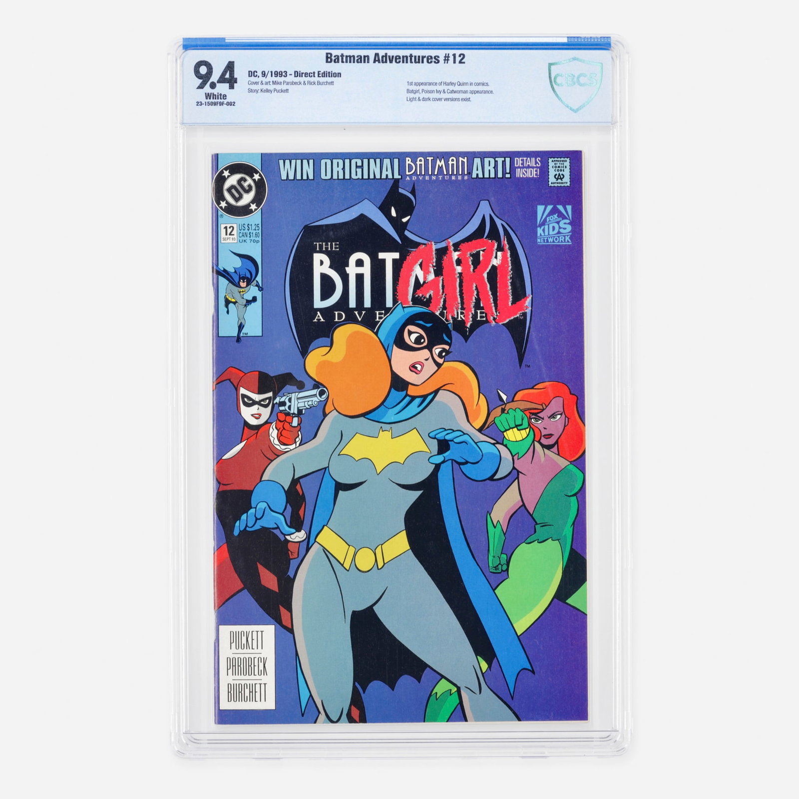 DC Comics Batman Adventures #12 CBCS 9.4 (1 of 2)