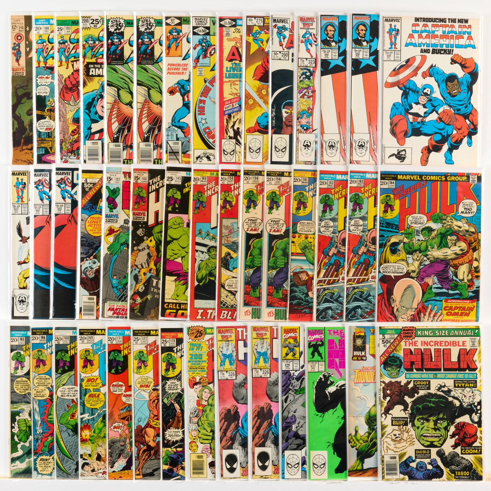44 Marvel Comics Captain America and Incredible Hulk Group (1 of 1)