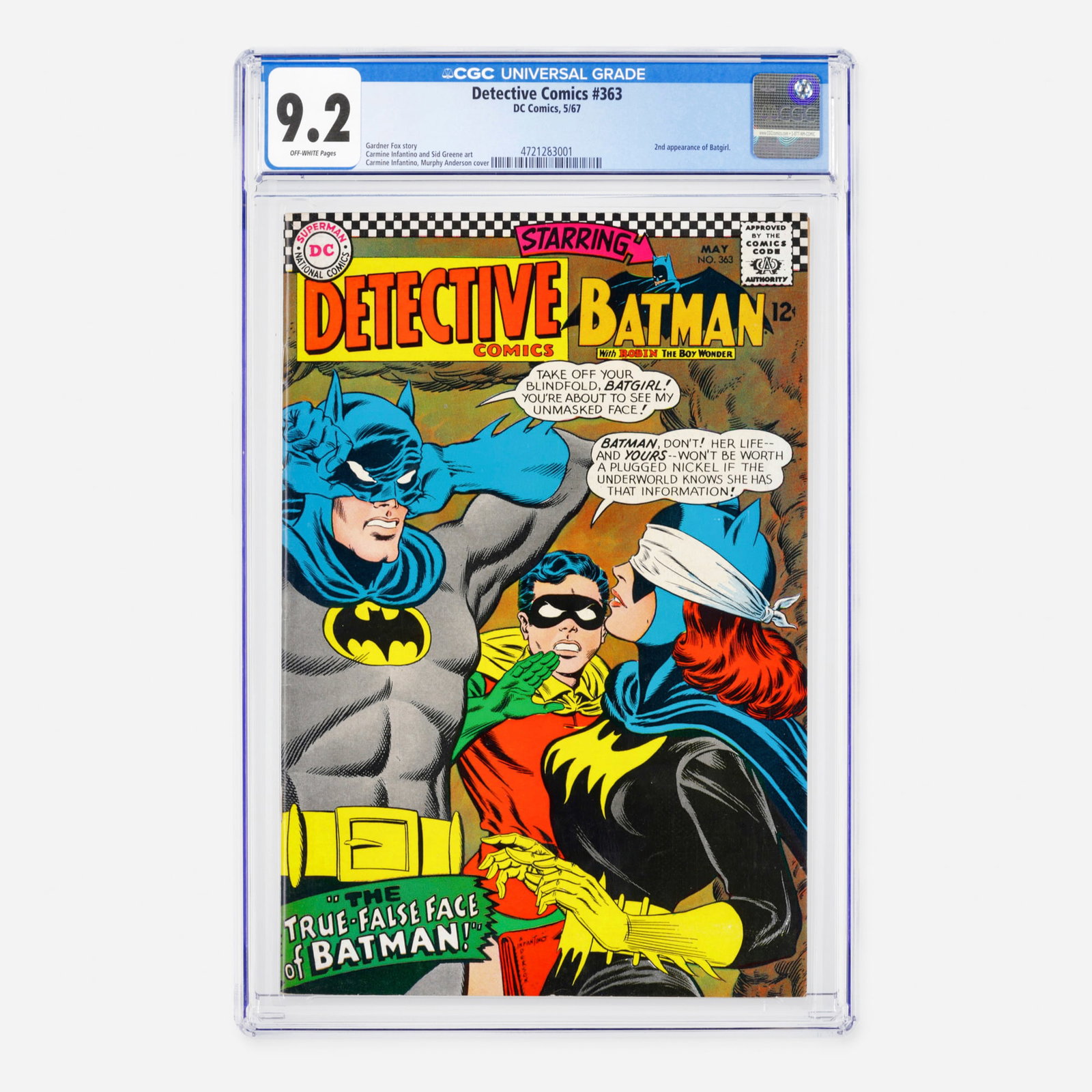 DC Comics Detective Comics #363 CGC 9.2 (1 of 2)