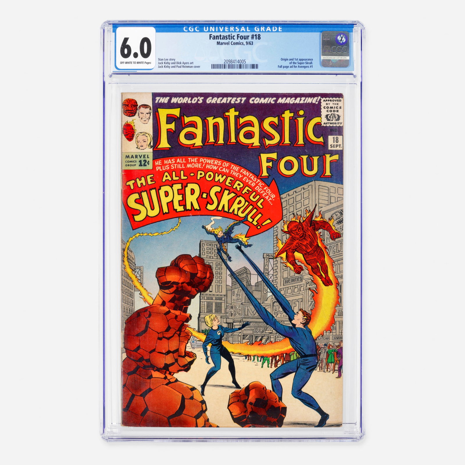 Marvel Comics Fantastic Four #18 CGC 6.0 (1 of 2)