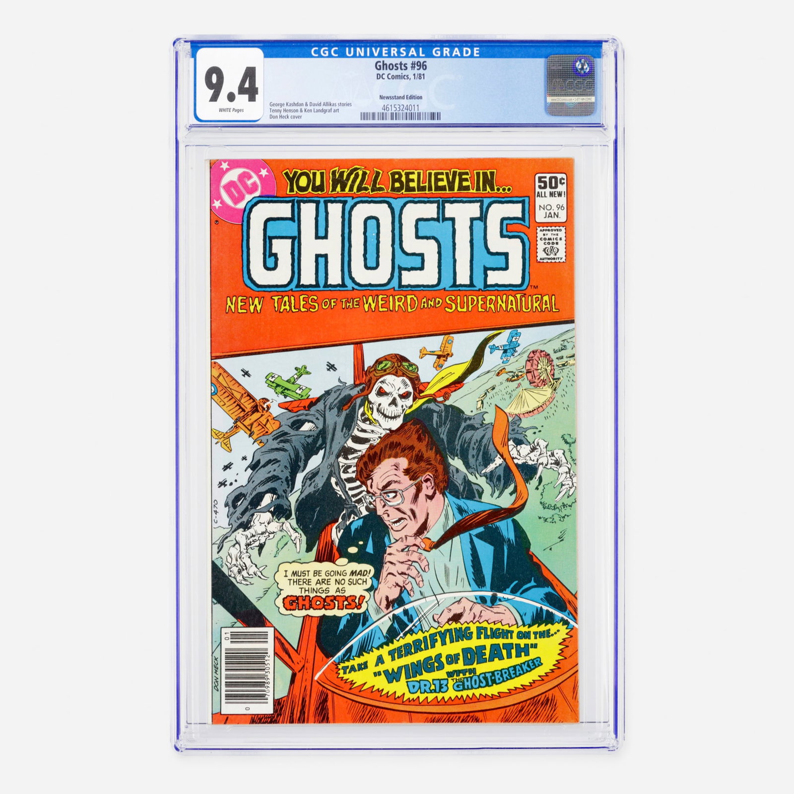 DC Comics Ghosts #96 CGC 9.4 Newsstand (1 of 2)