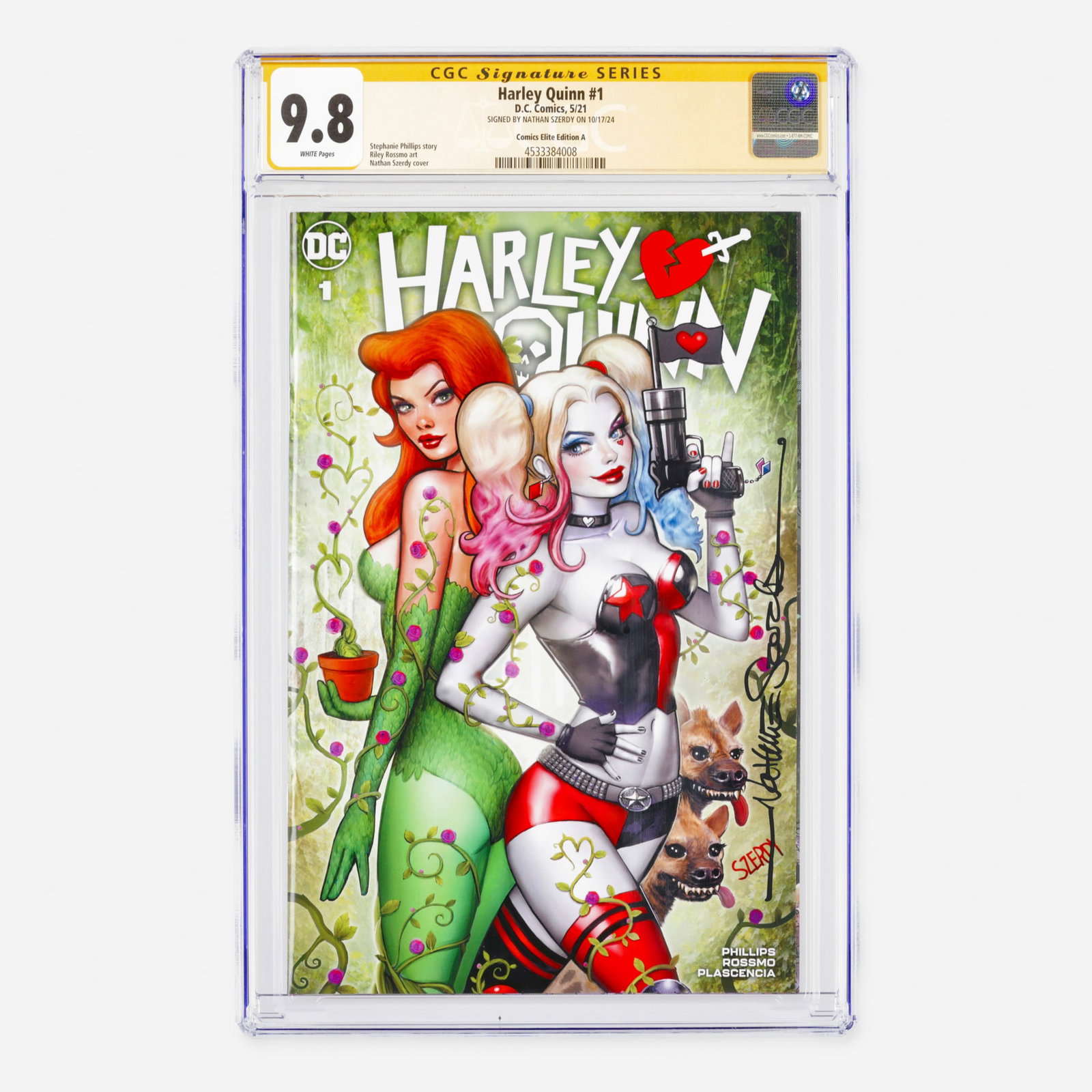 DC Comics Harley Quinn #1 CGC 9.8 Comics Elite Edition A Signature Series Nathan Szerdy (1 of 2)