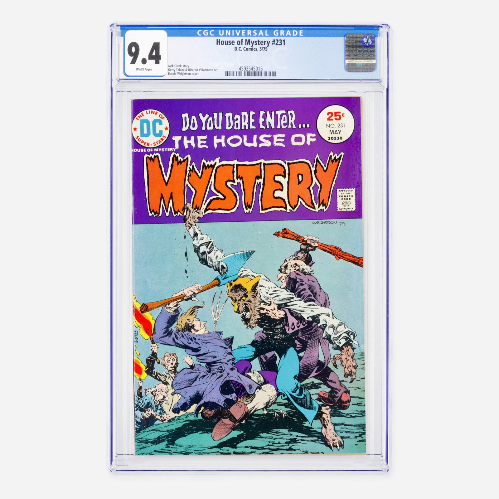 DC Comics House of Mystery #231 CGC 9.4 (1 of 2)