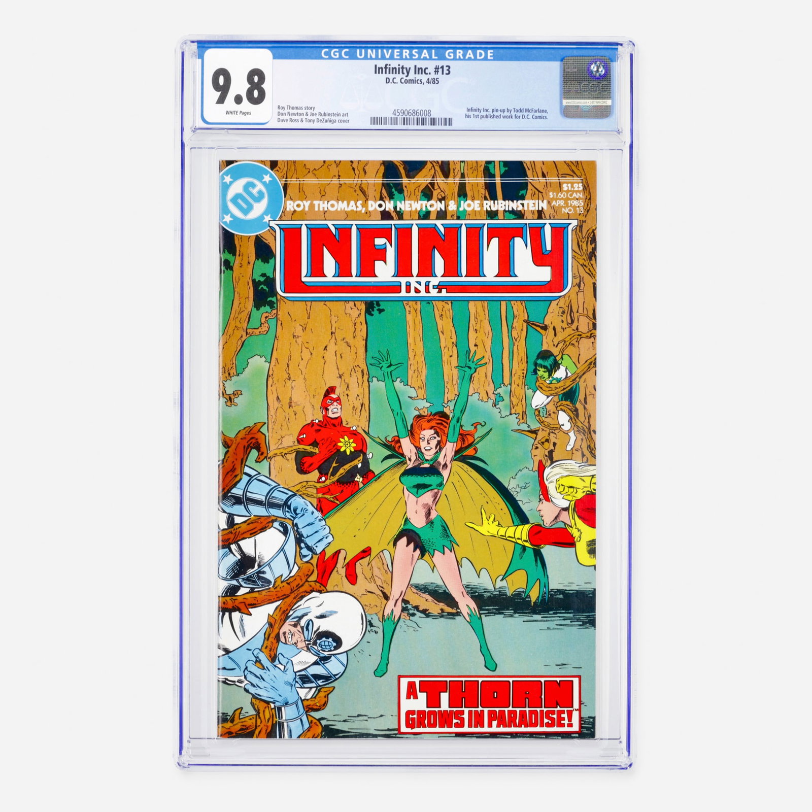 DC Comics Infinity Inc. #13 CGC 9.8 (1 of 2)