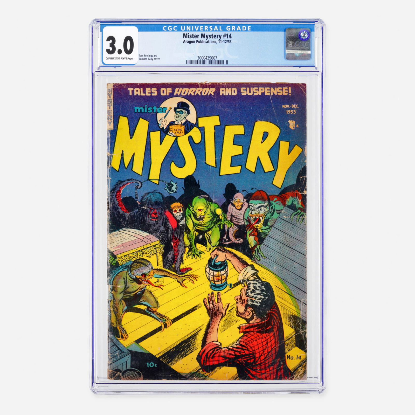 Aragon Publications Mister Mystery #14 CGC 3.0 (1 of 2)