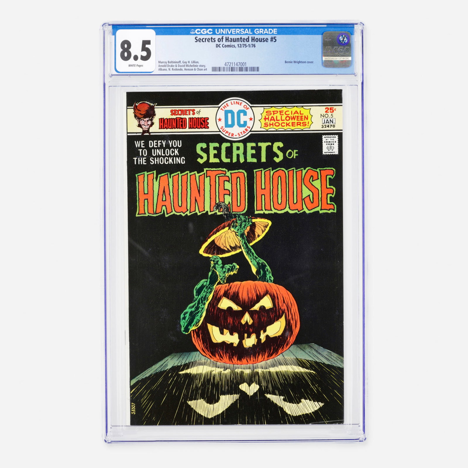DC Comics Secrets of Haunted House #5 CGC 8.5 (1 of 2)