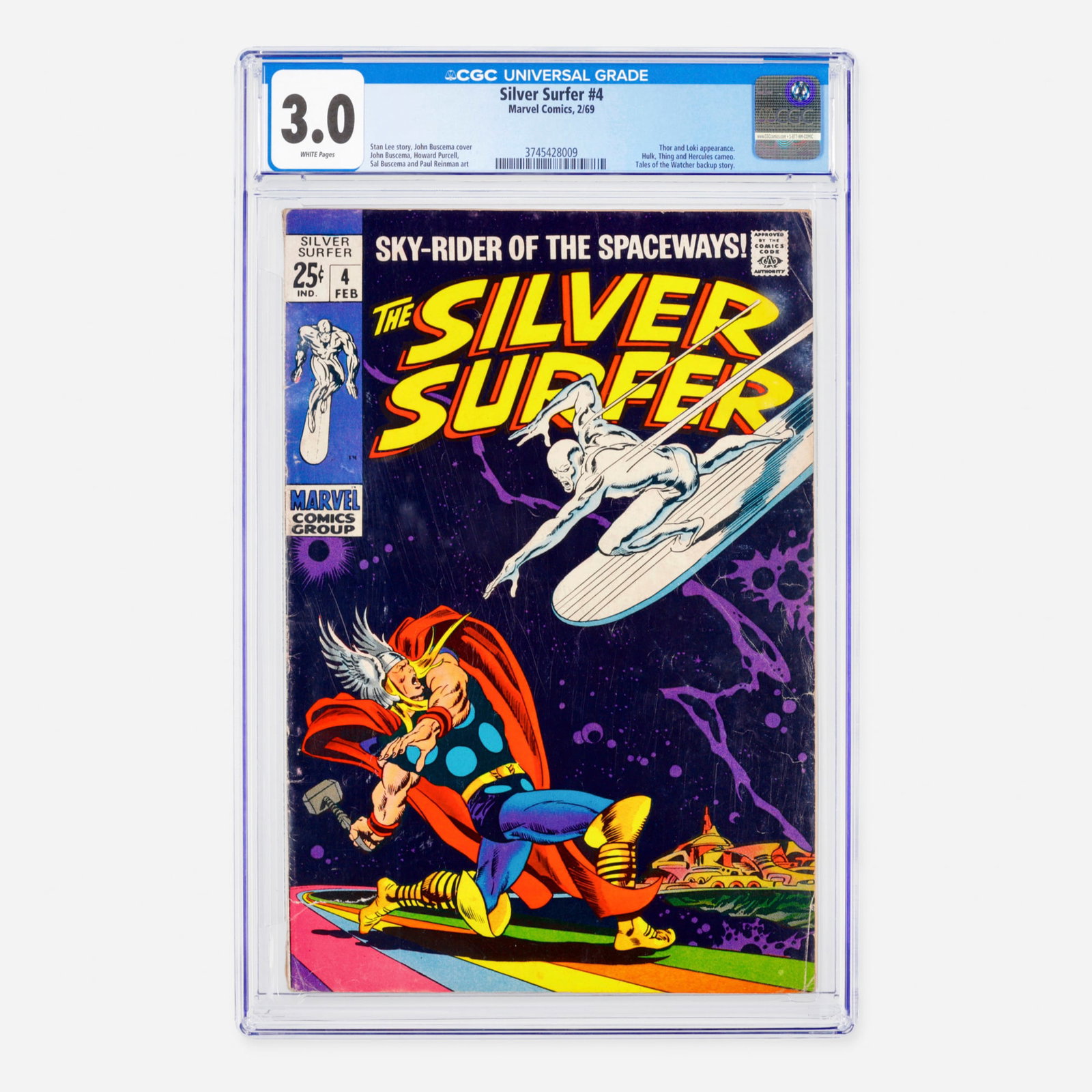 Marvel Comics Silver Surfer #4 CGC 3.0 (1 of 2)